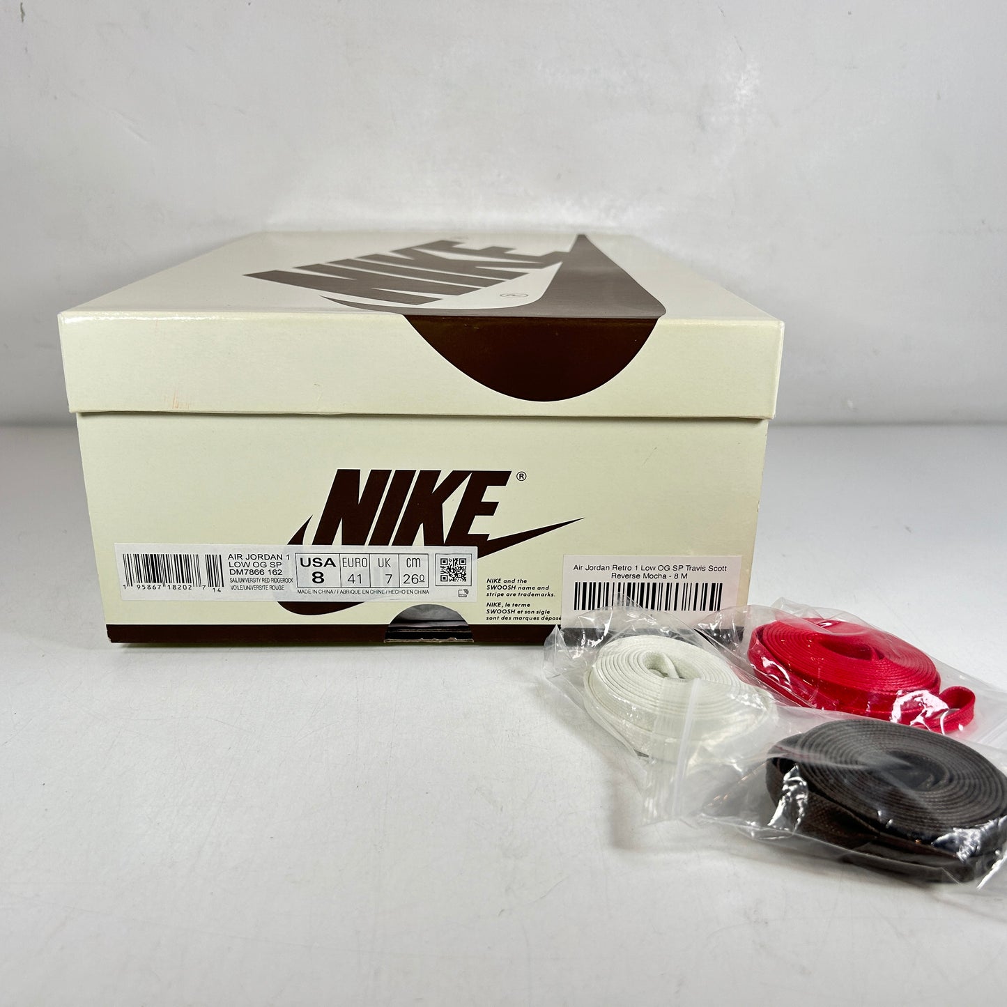 DM7866 162 Jordan 1 Retro Low OG SP Travis Scott Reverse Mocha [USED] - 8 M (VNDS)