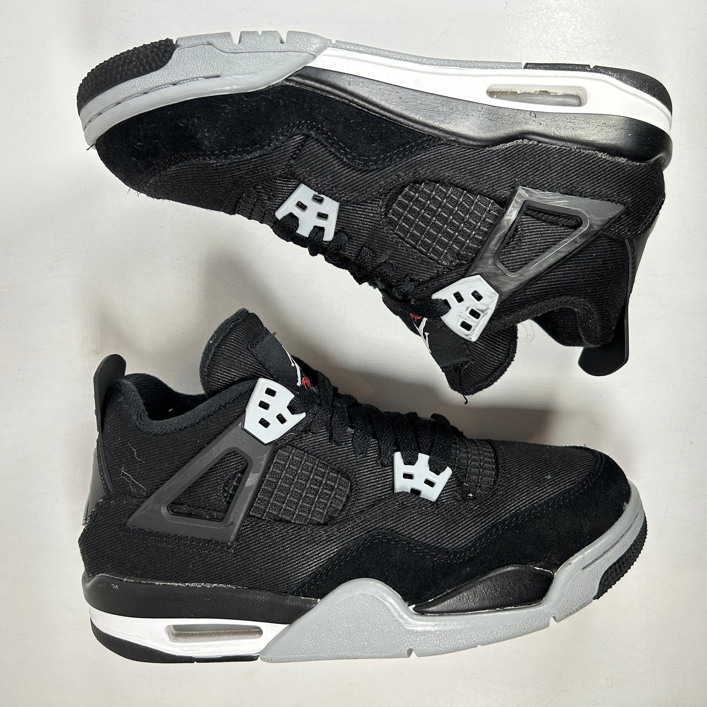 DV0553 006 Jordan 4 Retro Black Canvas GS [USED] - 5.5 Y (Used) (Replace Box)