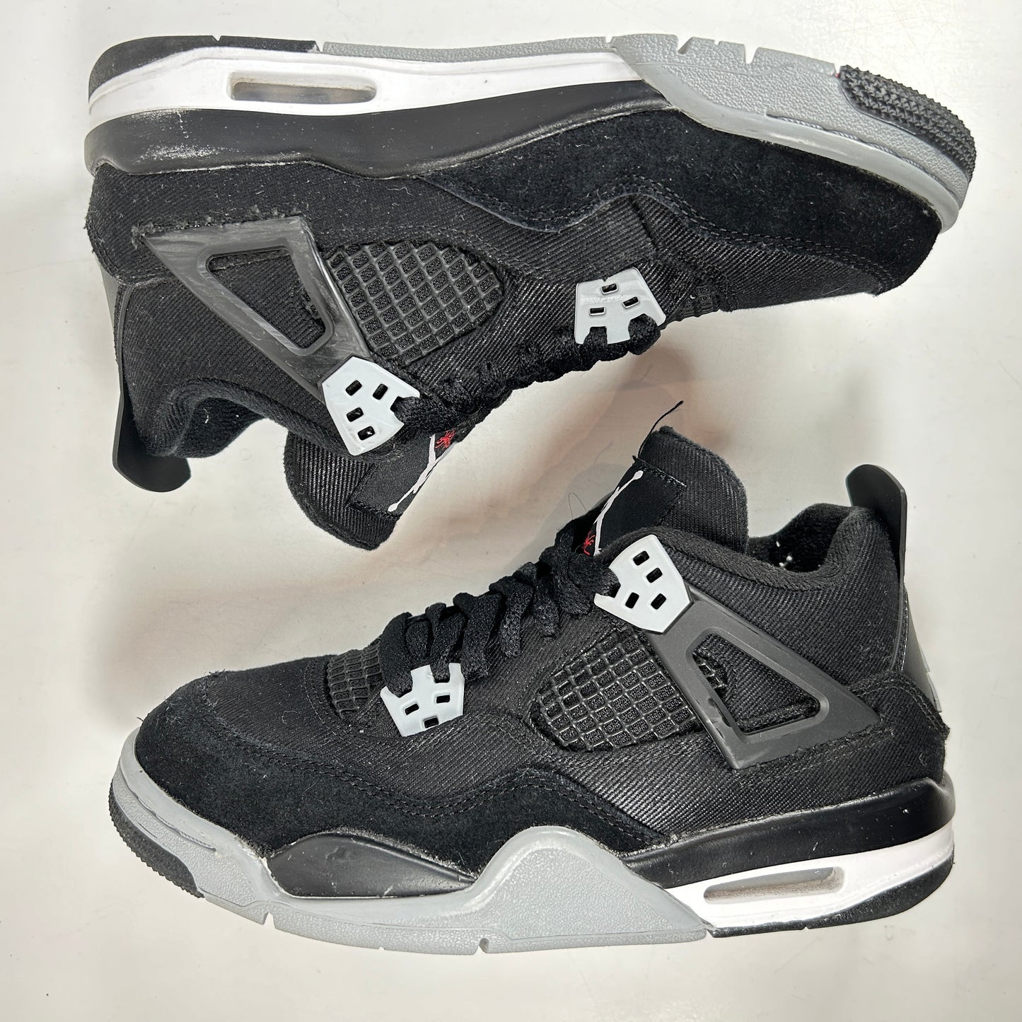 DV0553 006 Jordan 4 Retro Black Canvas GS [USED] - 5.5 Y (Used) (Replace Box)