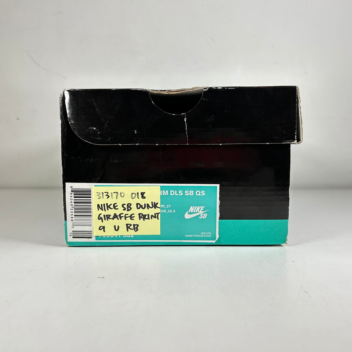 313170 018 Nike SB Dunk Low Giraffe Print [Used] - 9 M (Used) (Replace Box)