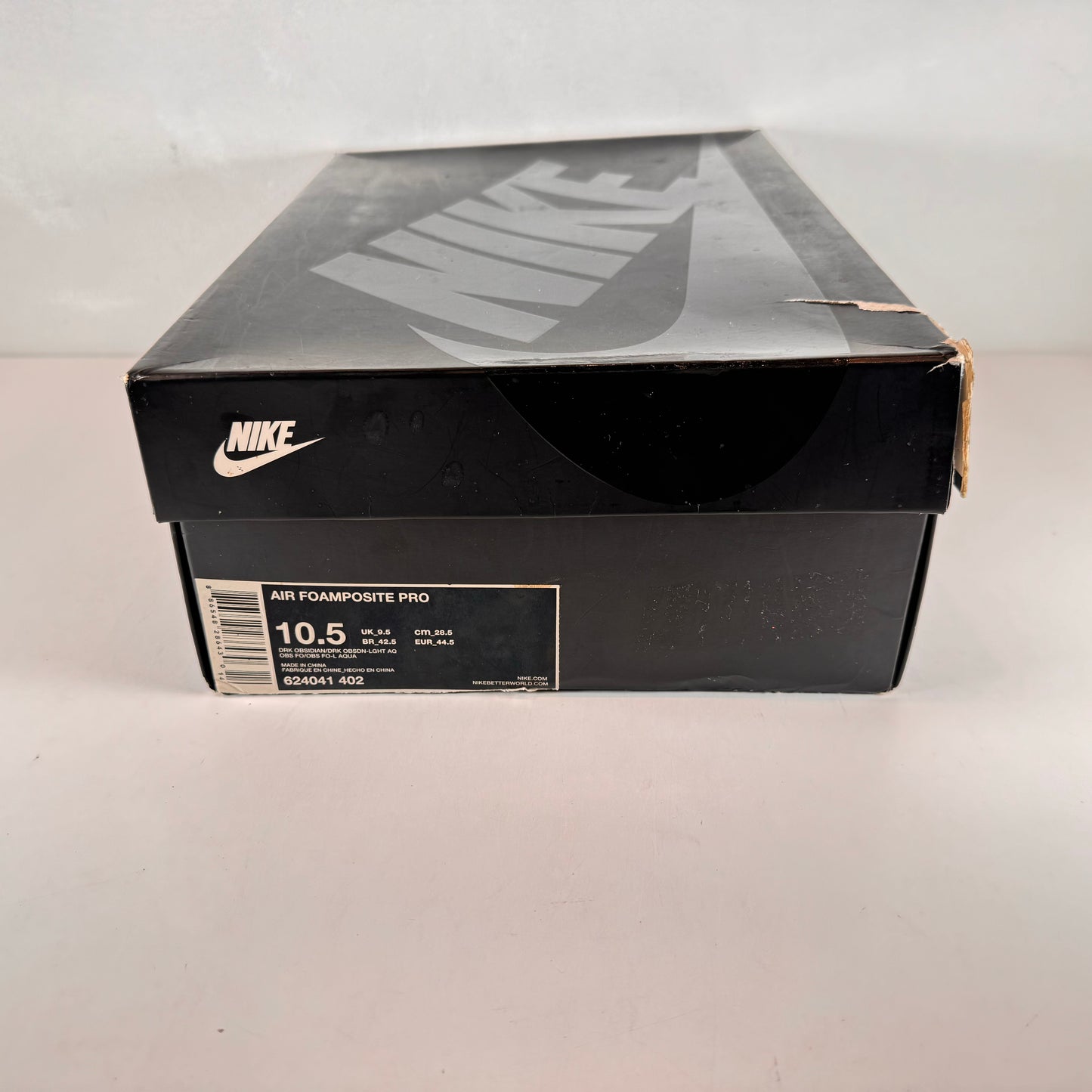 624041 402 Nike Air Foamposite Pro Dark Obsidian [USED] - 10.5 M (Used)