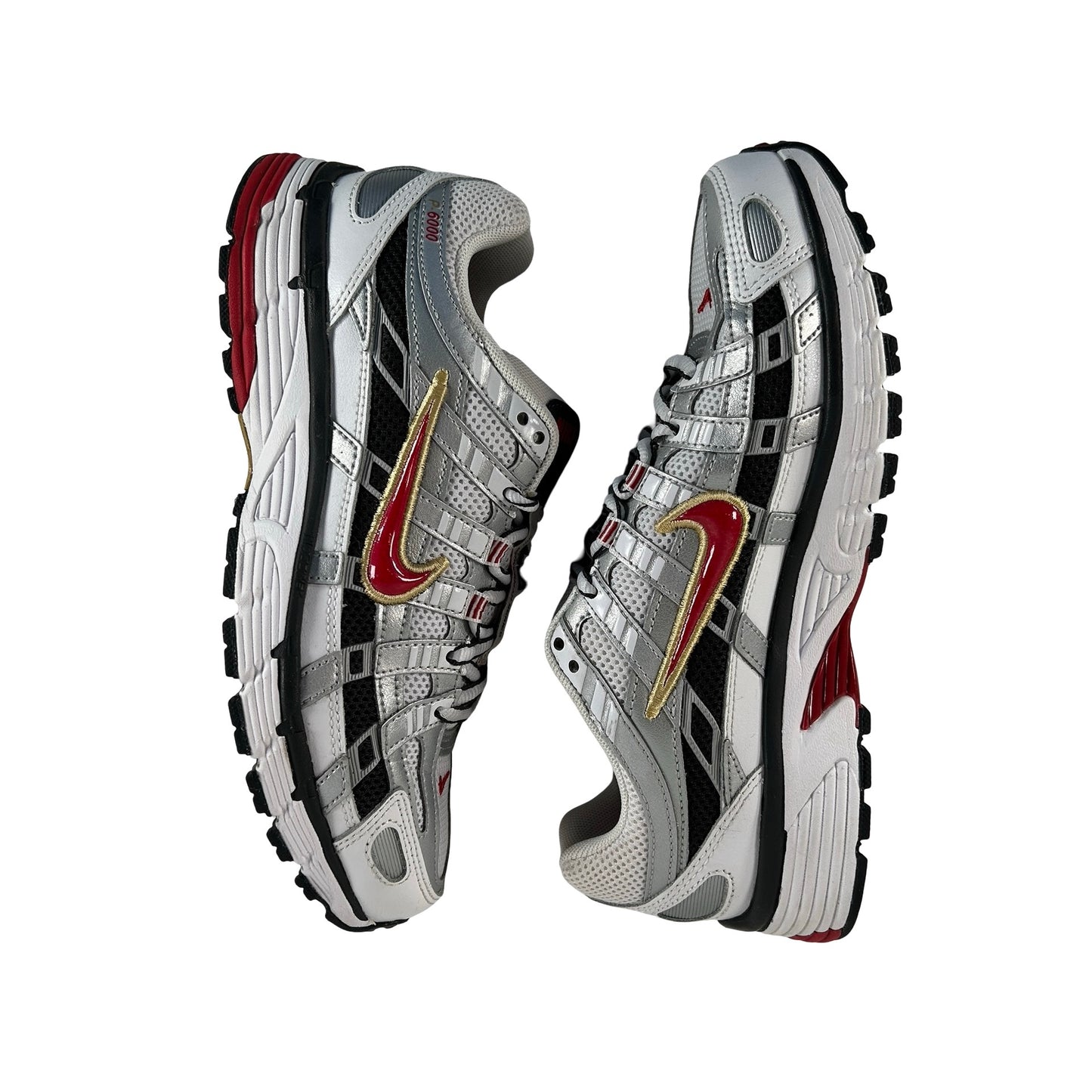 BV1021 101 Nike P-6000 White Gold Red (Women's) [USED] - 7 W (Used)