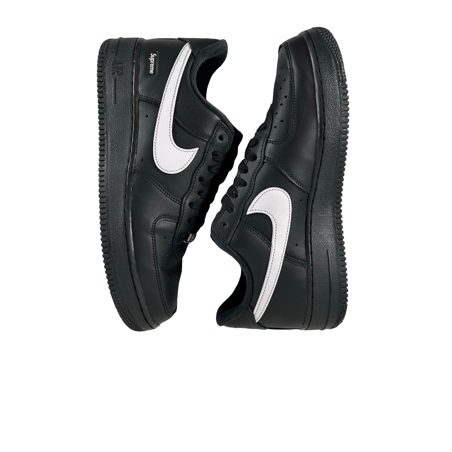 CU9225 002 Nike Air Force 1 Low Supreme Black White [USED] - 8 M (Used)