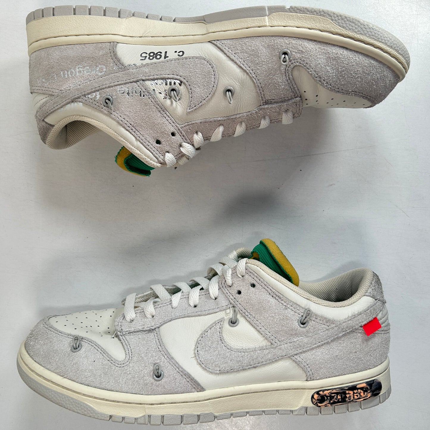 DJ0950 115 Nike Dunk Low Off-White Lot 20 [USED] - 11 M (Used)