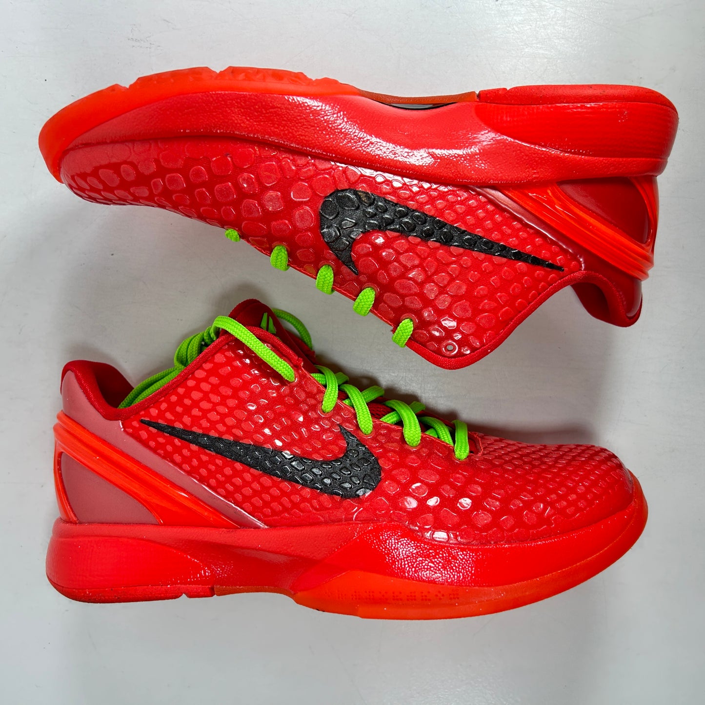 FV9676 600  Nike Kobe 6 Protro Reverse Grinch (GS) [USED] - 4 Y (Used) (No Box)