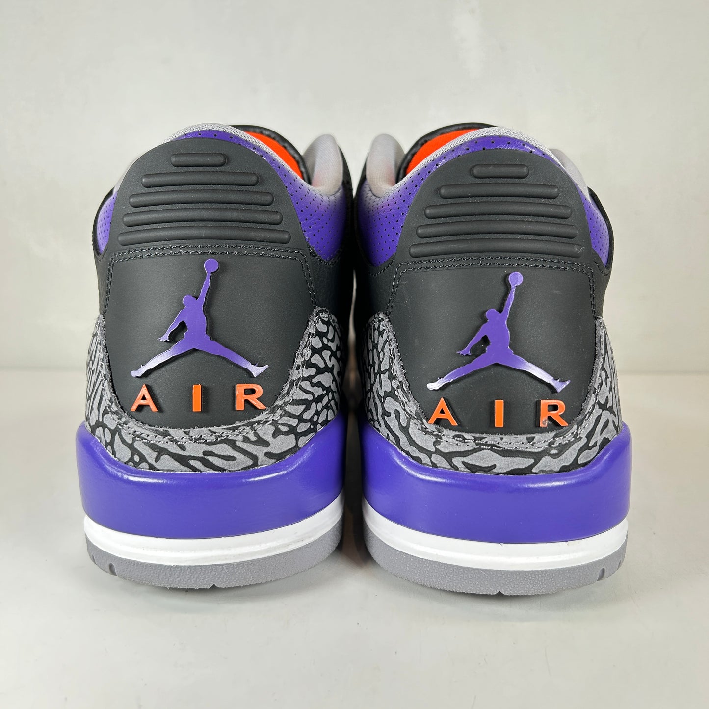 CT8532 050 Jordan 3 Retro Black Court Purple [USED] - 12 M (VNDS)