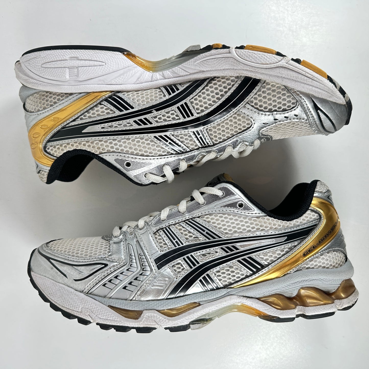1201A019 102 ASICS Gel-Kayano 14 Blanco Oro puro