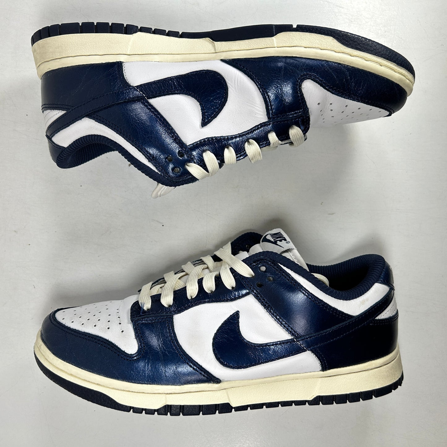 FN7197 100 Nike Dunk Low PRM Vintage Navy [USED] - 8 W (Used)