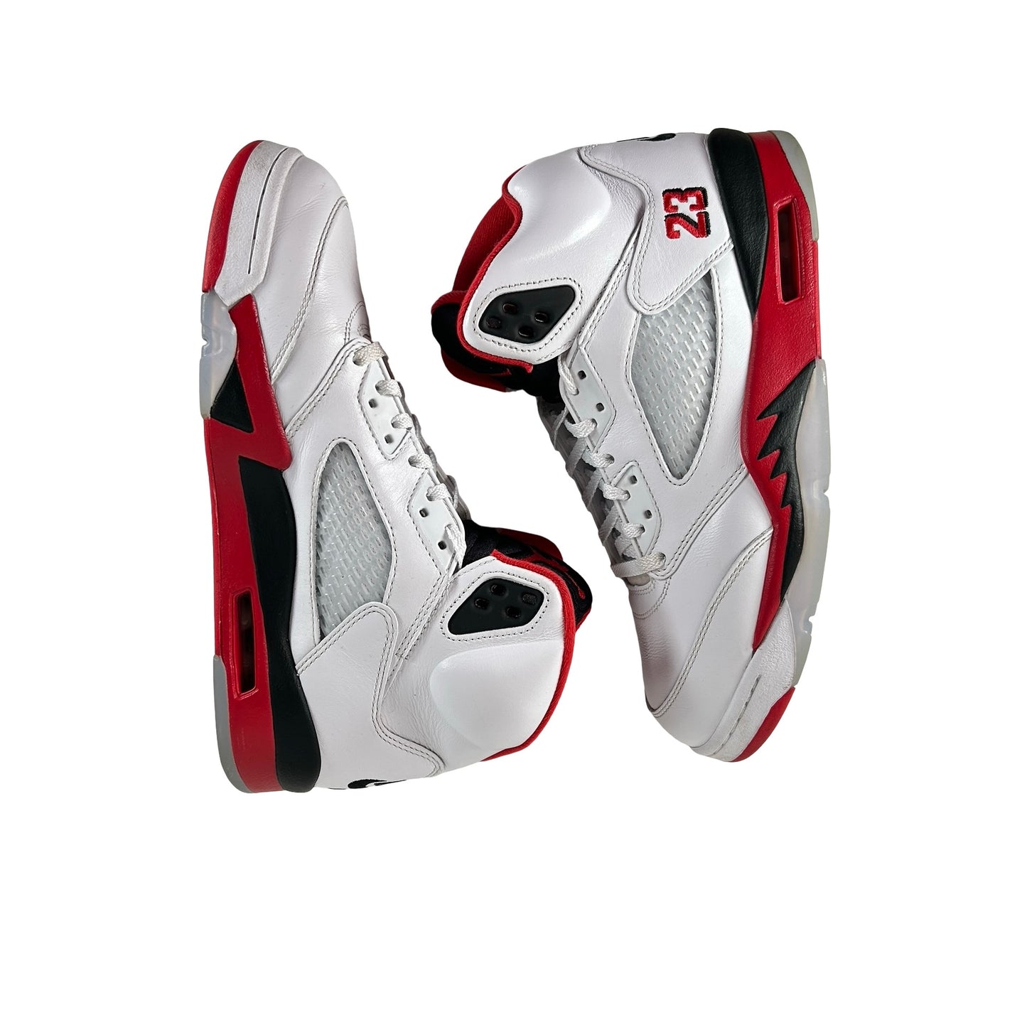 HQ7978 101 Jordan 5 Retro Fire Red Black Tongue (2025) [USED] - 9 M (Used)