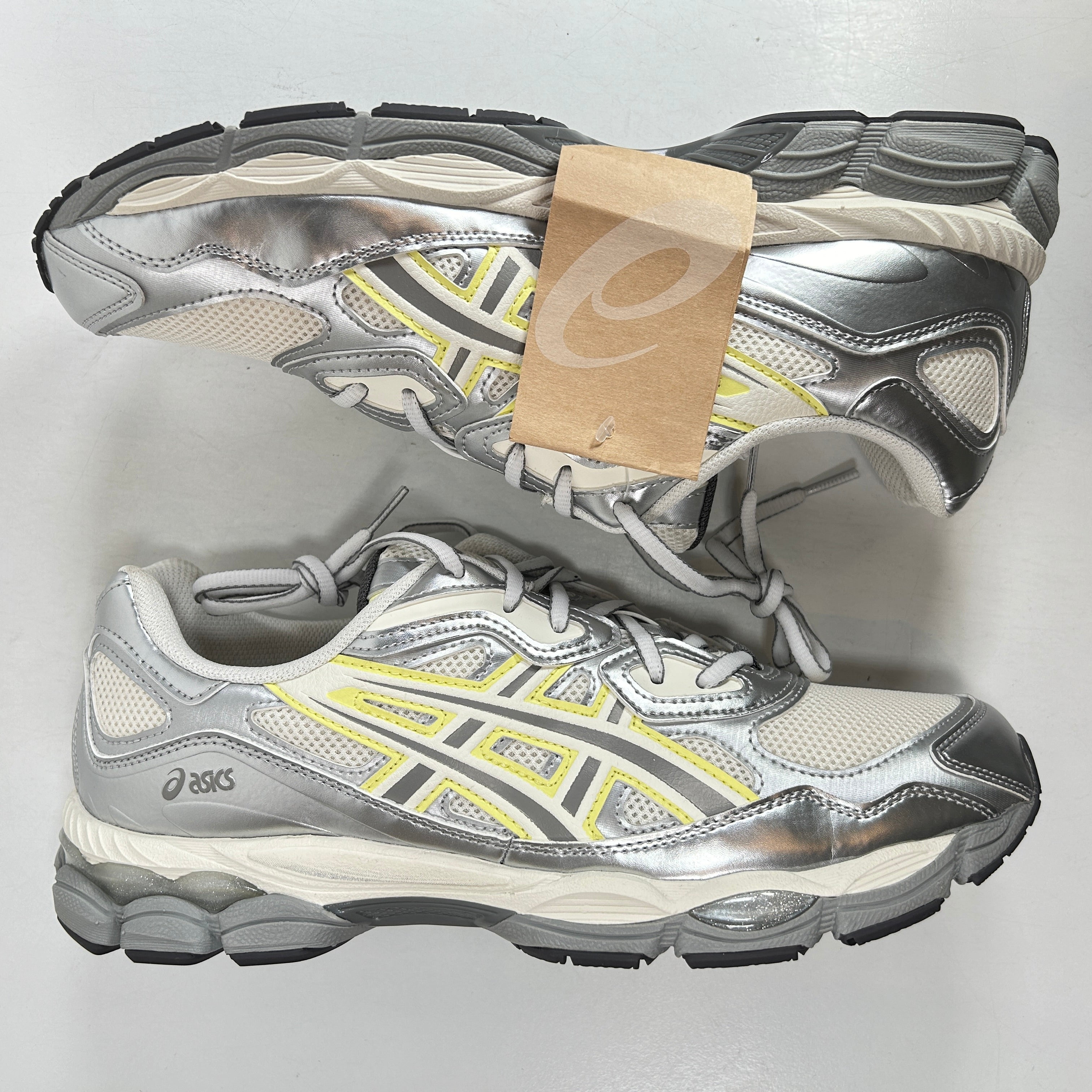 1202A498 100 ASICS Gel-NYC EMMI White Huddle Yellow (Women's