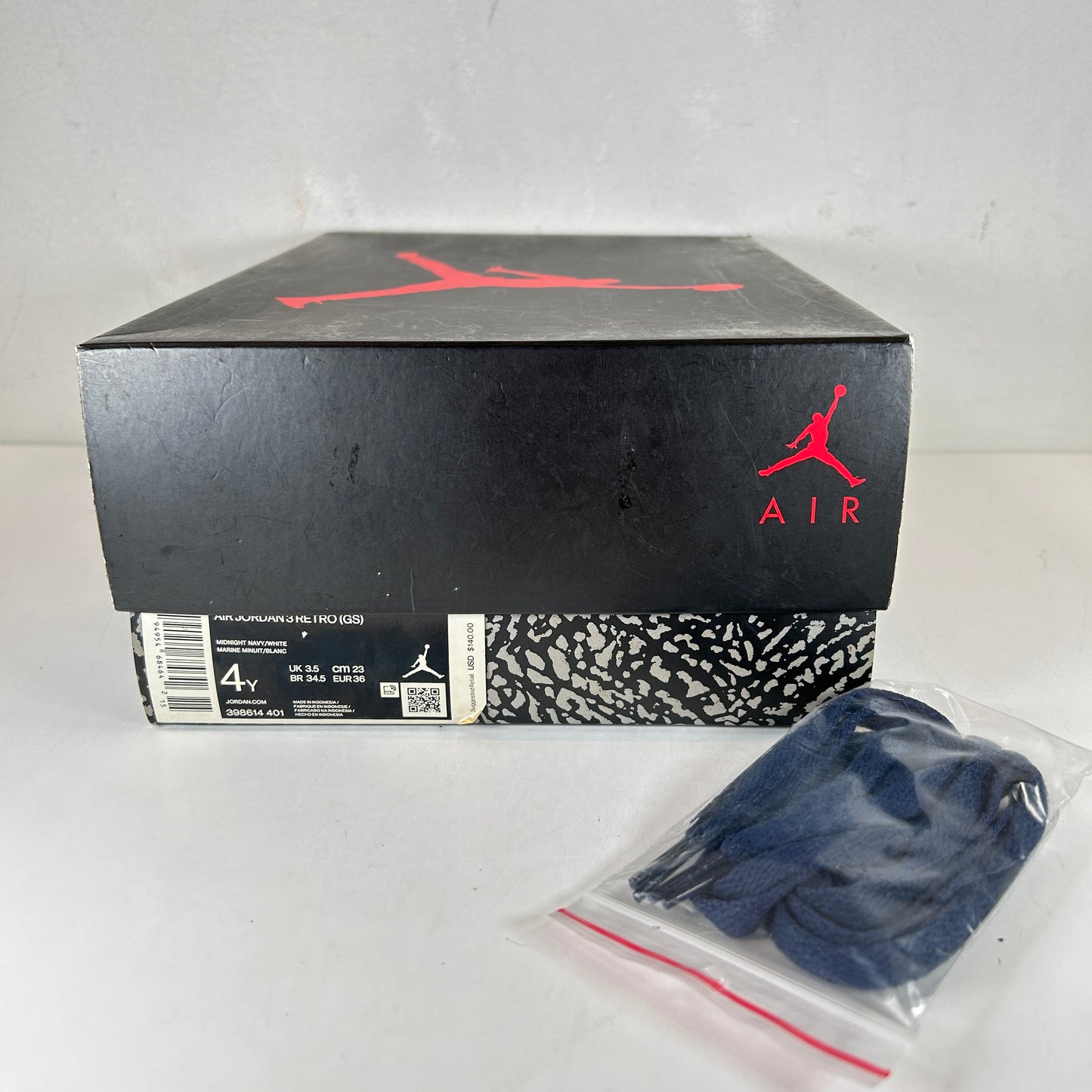 398614 401 Jordan 3 Georgetown [USED] - 4 Y (Used)