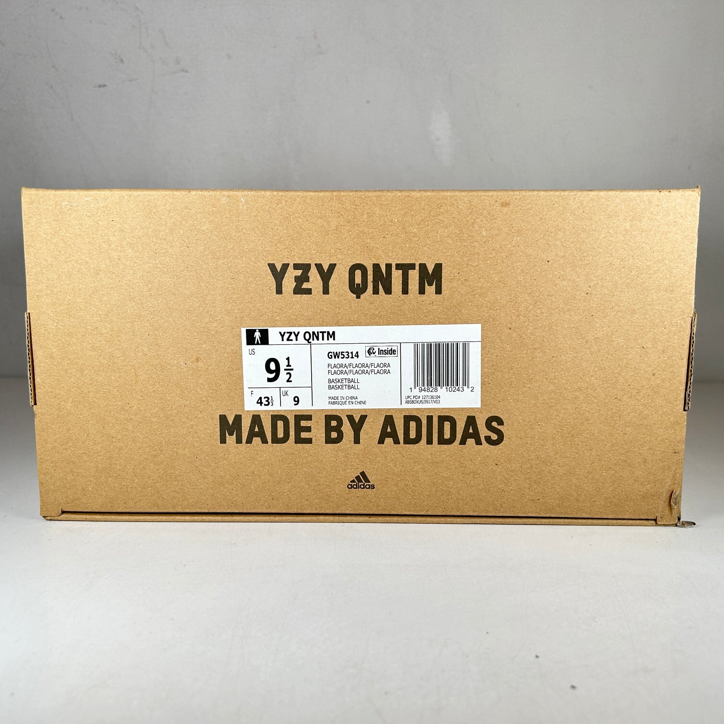 GW5314 adidas Yeezy QNTM Flash Orange [USED] - 9.5 M (Used)