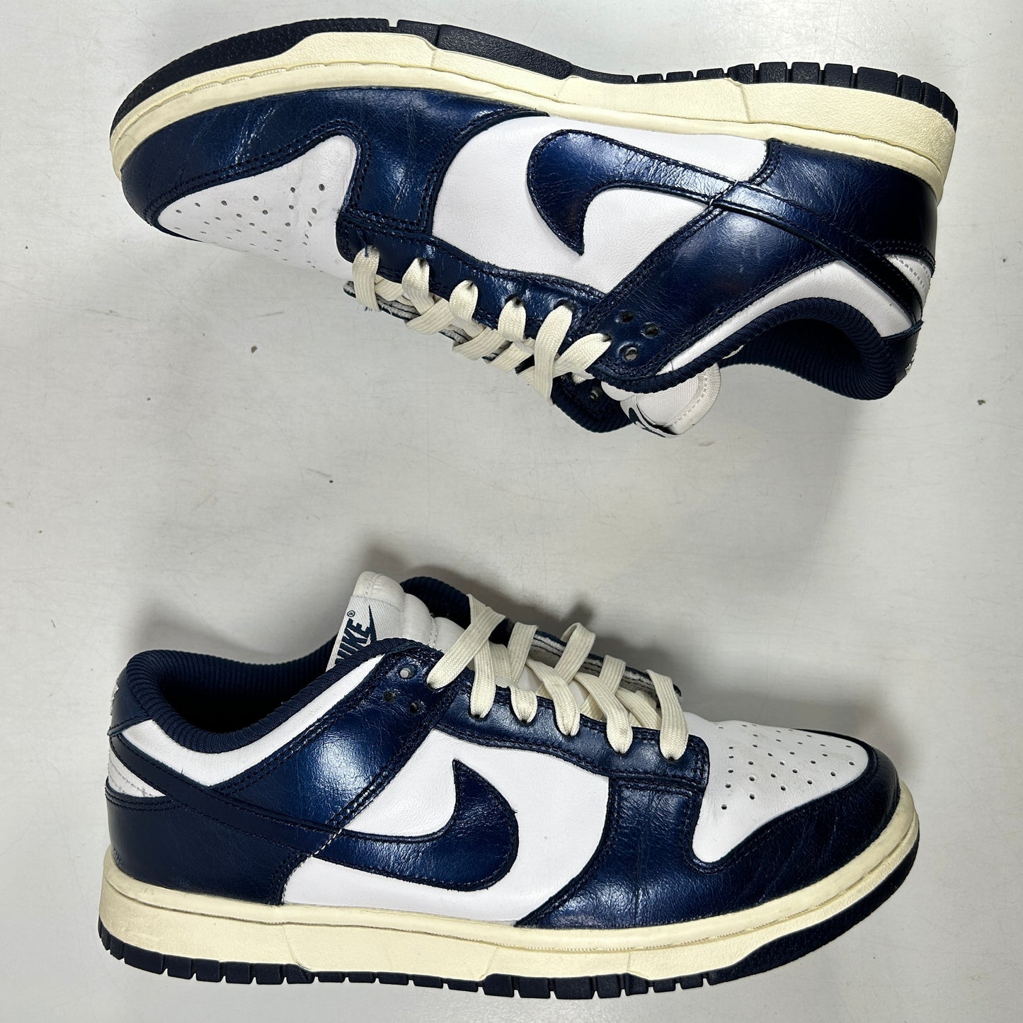 FN7197 100 Nike Dunk Low PRM Vintage Navy [USED] - 8 W (Used)