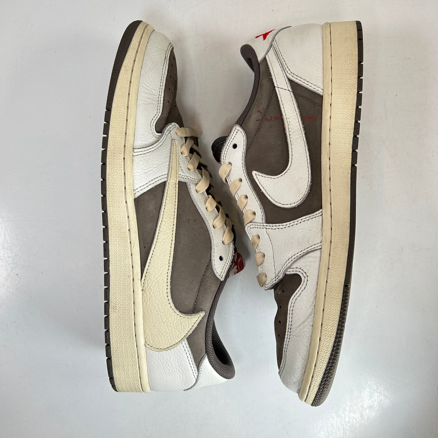 DM7866 162 Jordan 1 Retro Low OG SP Travis Scott Reverse Mocha [USED] - 12 M (Used) (No Box)