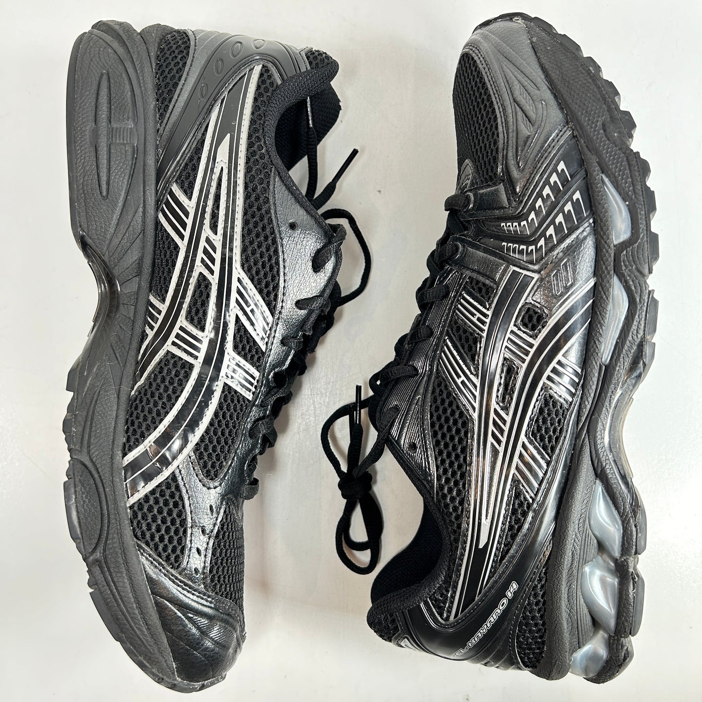 1201A019 006 ASICS Gel-Kayano 14 Black Pure Silver [USED] - 11 M (Used) (No Box)
