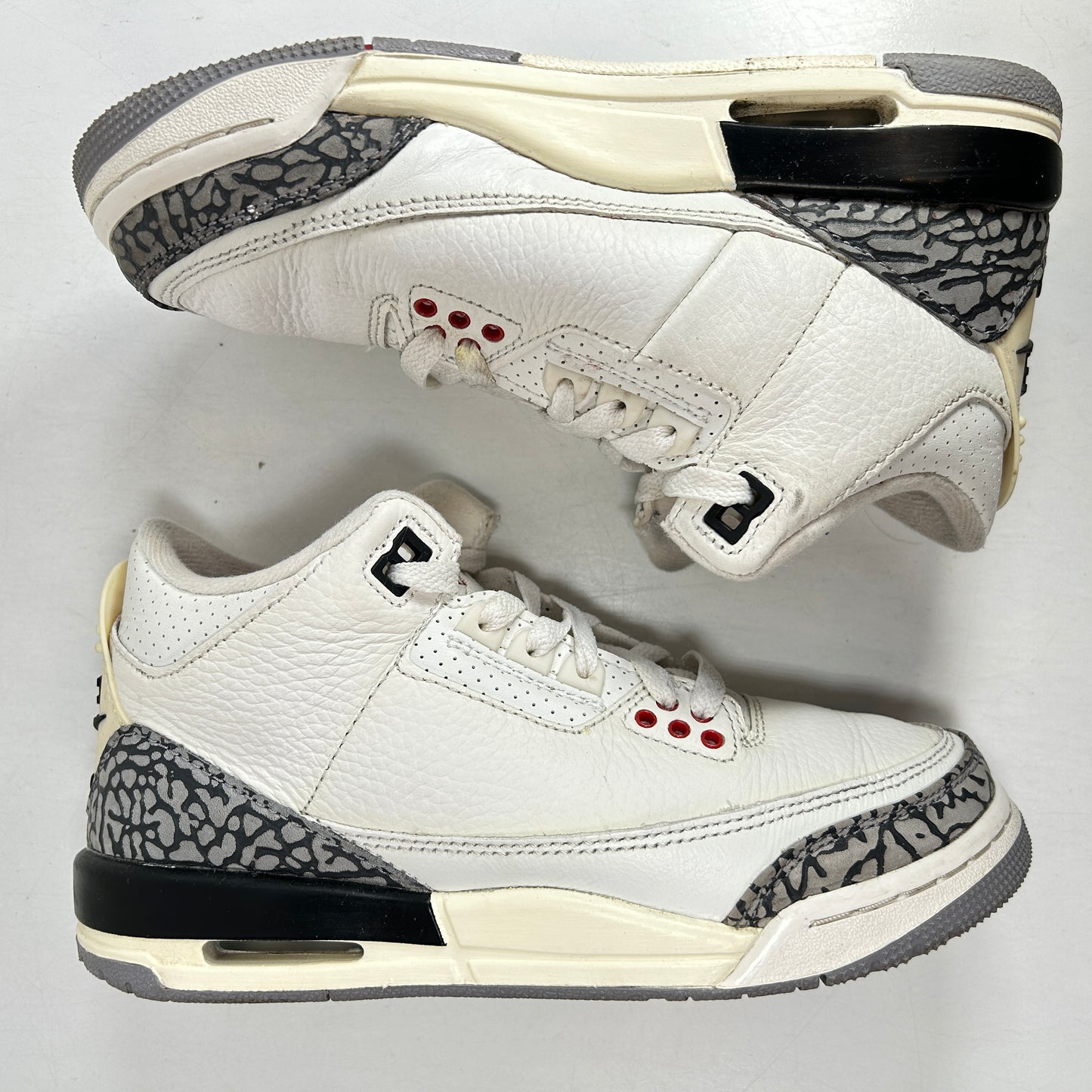 DM0967 100 Jordan 3 Retro White Cement Reimagined (GS) [USED] - 4 Y (Used) (No Box)