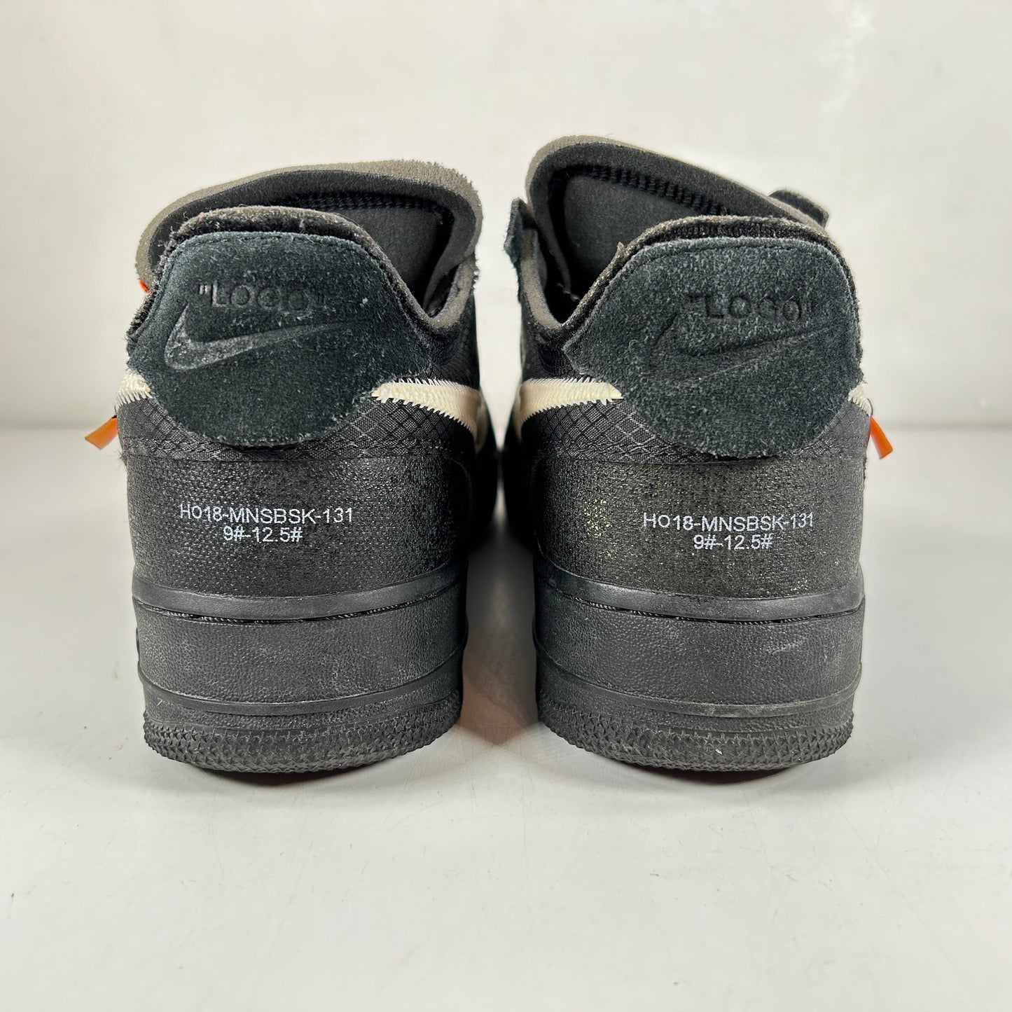 AO4606 001 Nike Air Force 1 Low Off-White Black White [USED] - 9.5 M (Used)