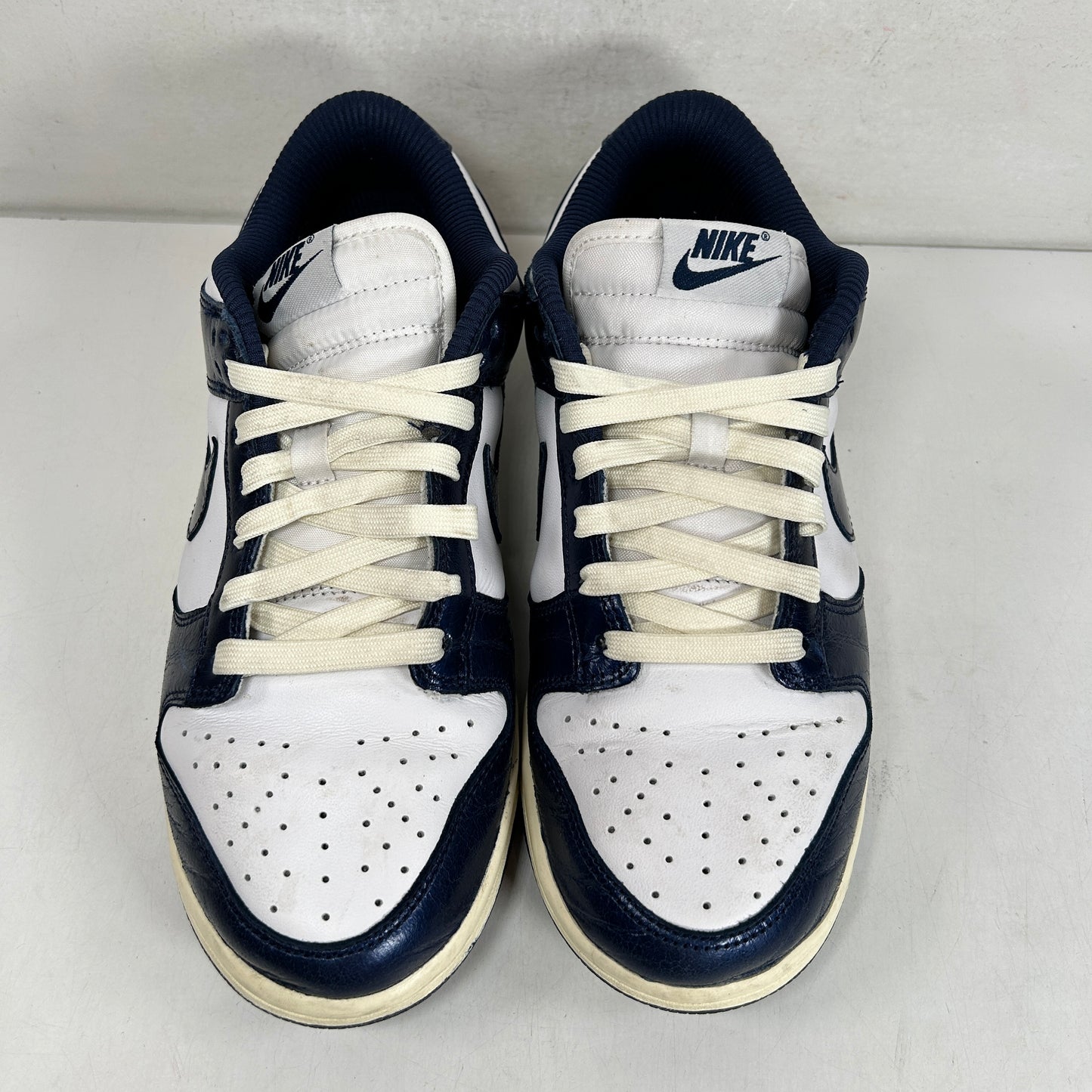 FN7197 100 Nike Dunk Low PRM Vintage Navy [USED] - 8 W (Used)