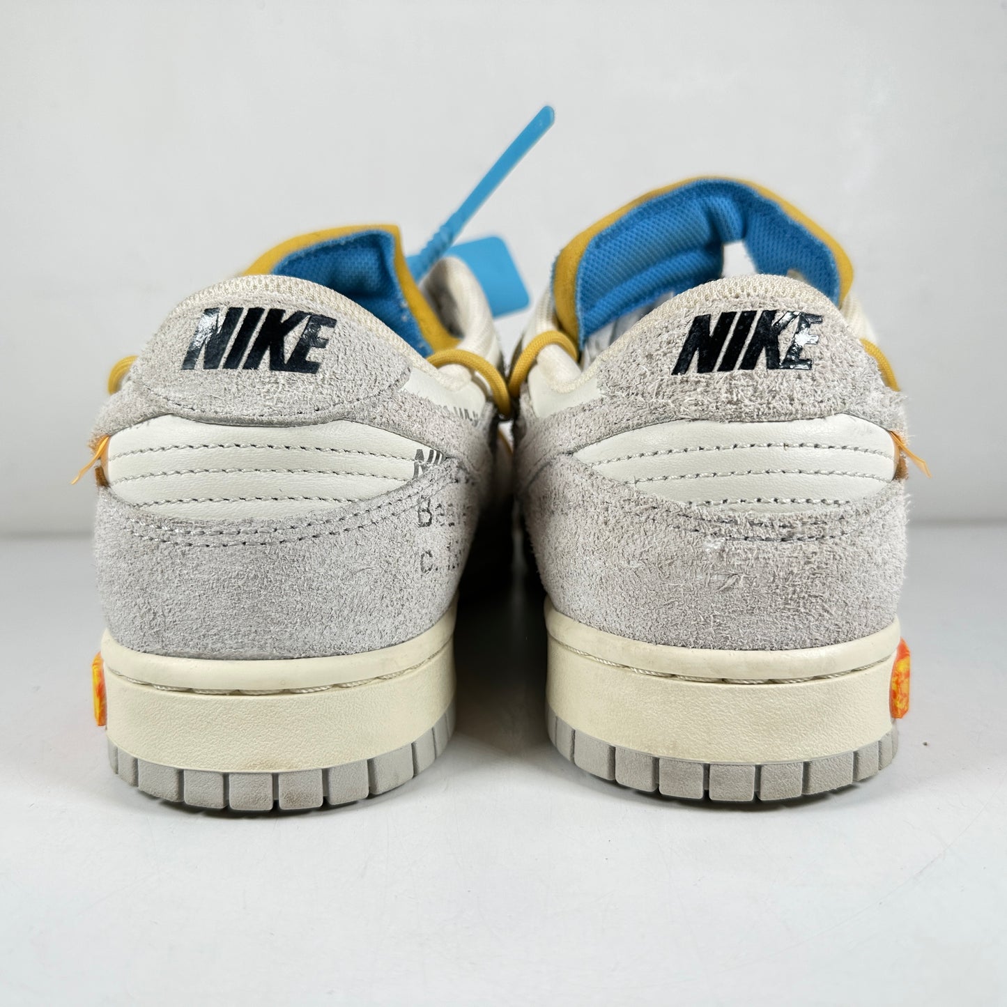 DJ0950 102 Nike Dunk Low Off-White Lot 34 [USED] - 11 M (Used) (Replace Box)