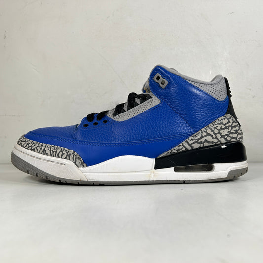 CT8532 400 Jordan 3 Retro Varsity Royal Cement [USED] - 9.5 M (Used)