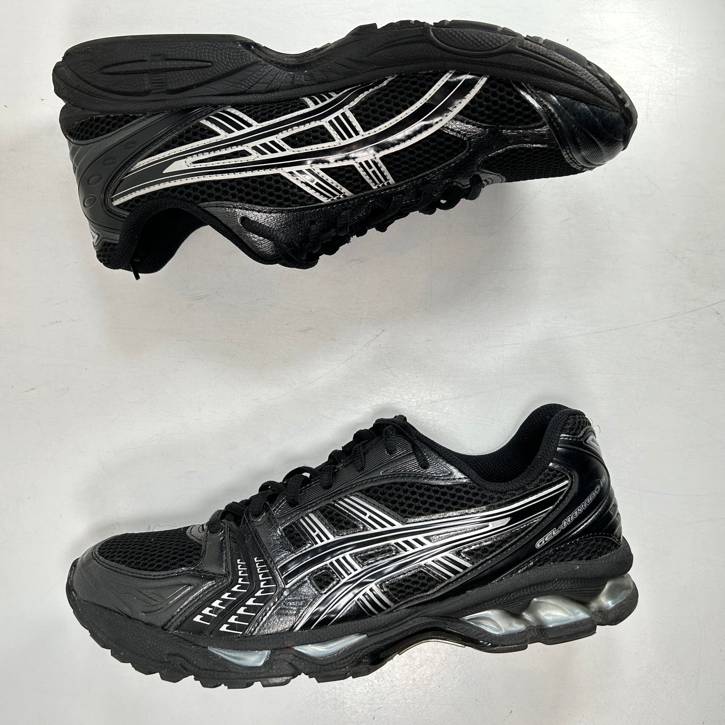 1201A019 006 ASICS Gel-Kayano 14 Black Pure Silver [USED] - 10.5 M (Used)