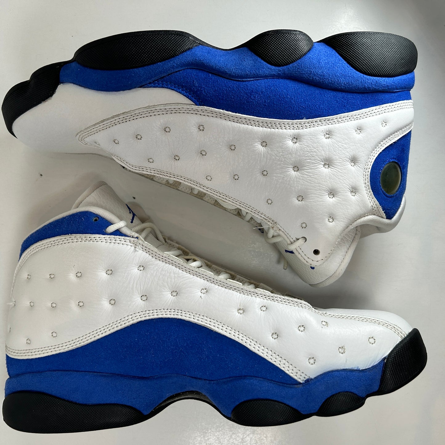 414571 117 Jordan 13 Retro White Hyper Royal Black [USED] - 11 M (Used)