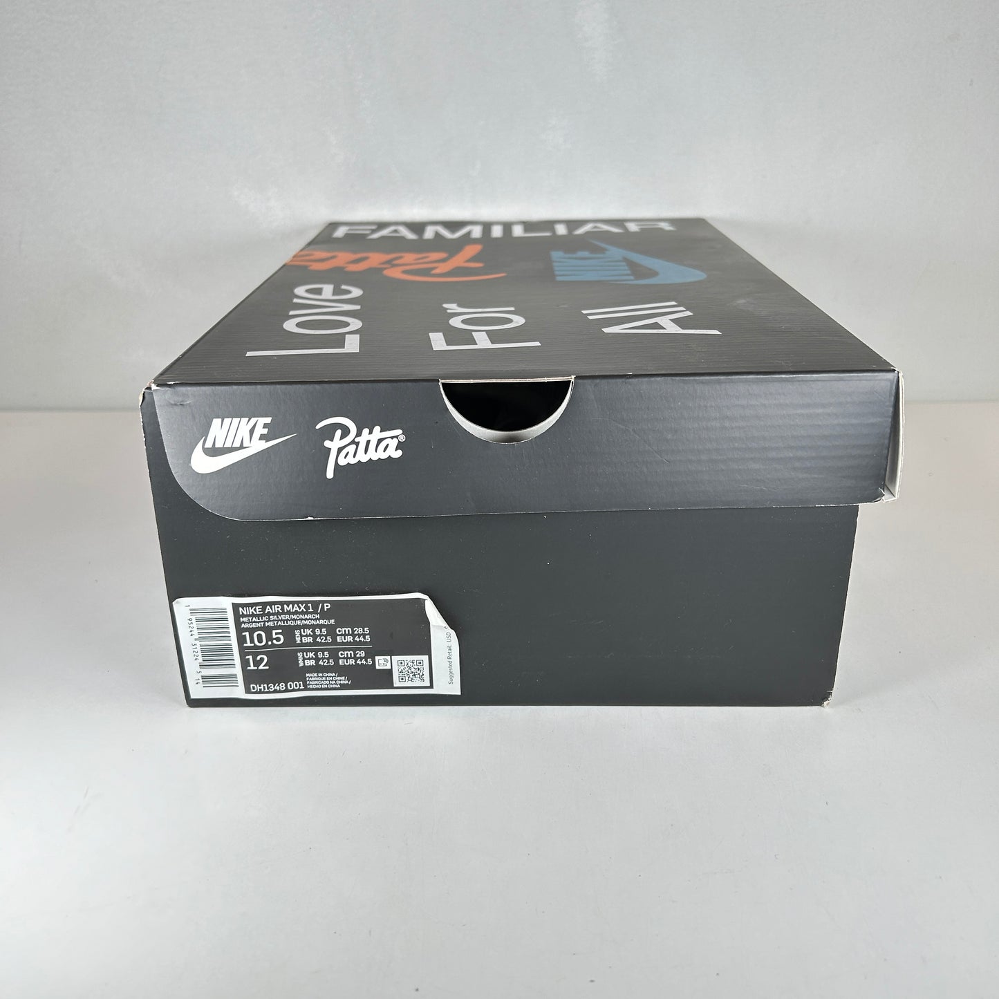 DH1348 001 Nike Air Max 1 Patta Waves Monarch [USED] - 10.5 M (Used)