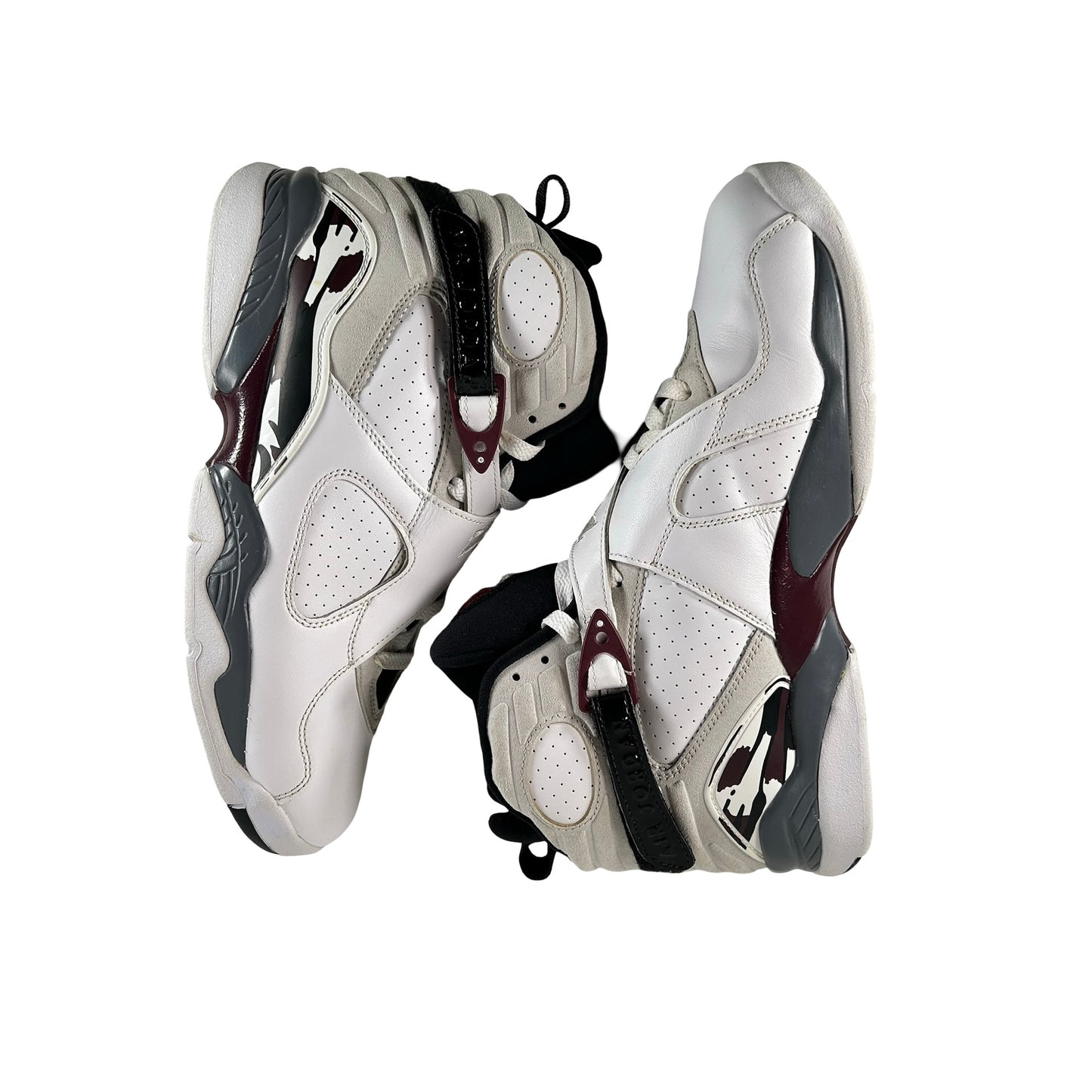 CI1236 104 Wmns Air Jordan 8 Retro White Burgundy [USED] - 11.5 W (Used)