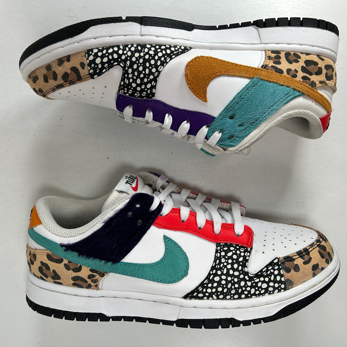 DN3866 100 Nike Dunk Low Safari Mix [USED] - 8 W (Used)