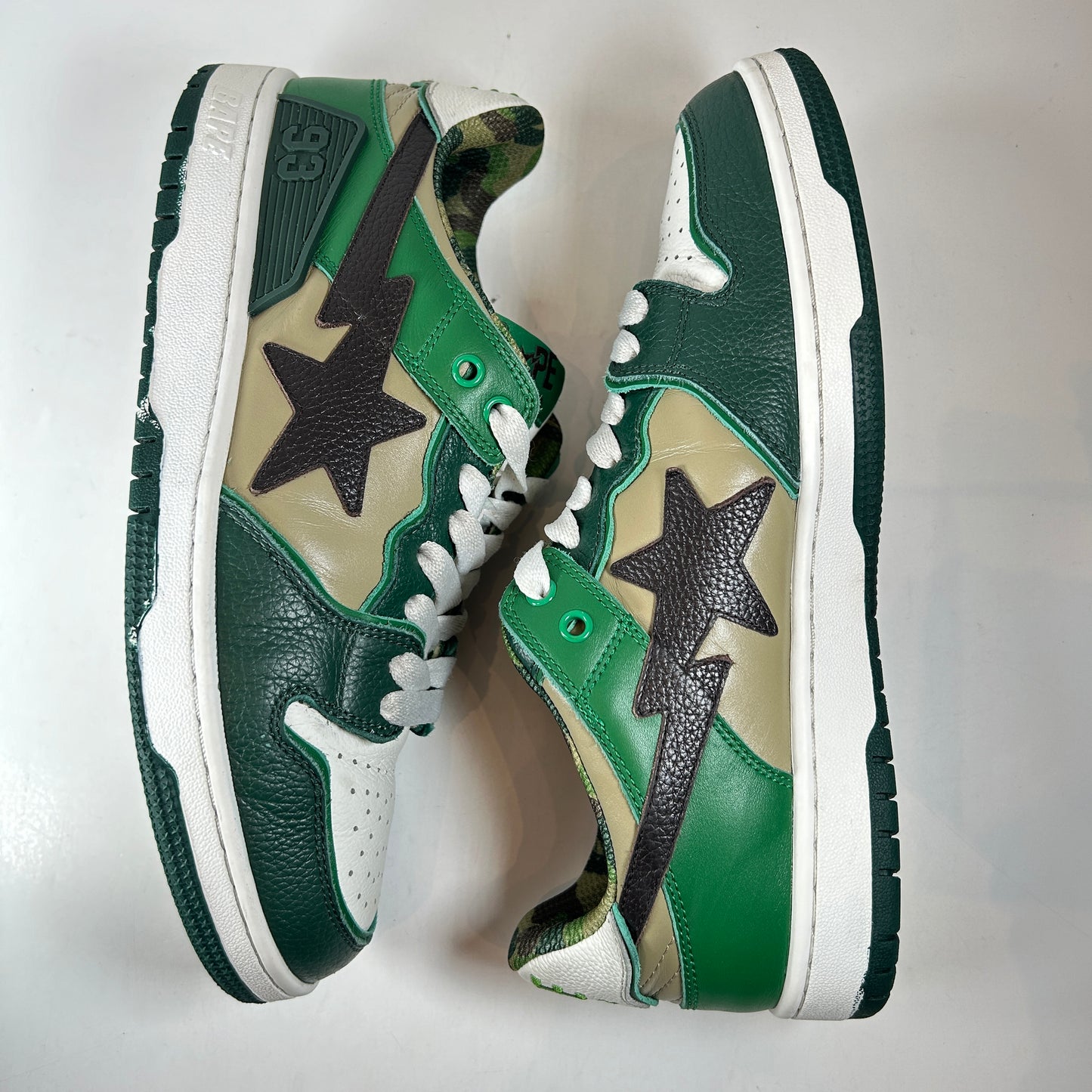 A Bathing Ape Bape SK8 Sta ABC Camo Green (2022) [USED] - 8.5 M (Used)