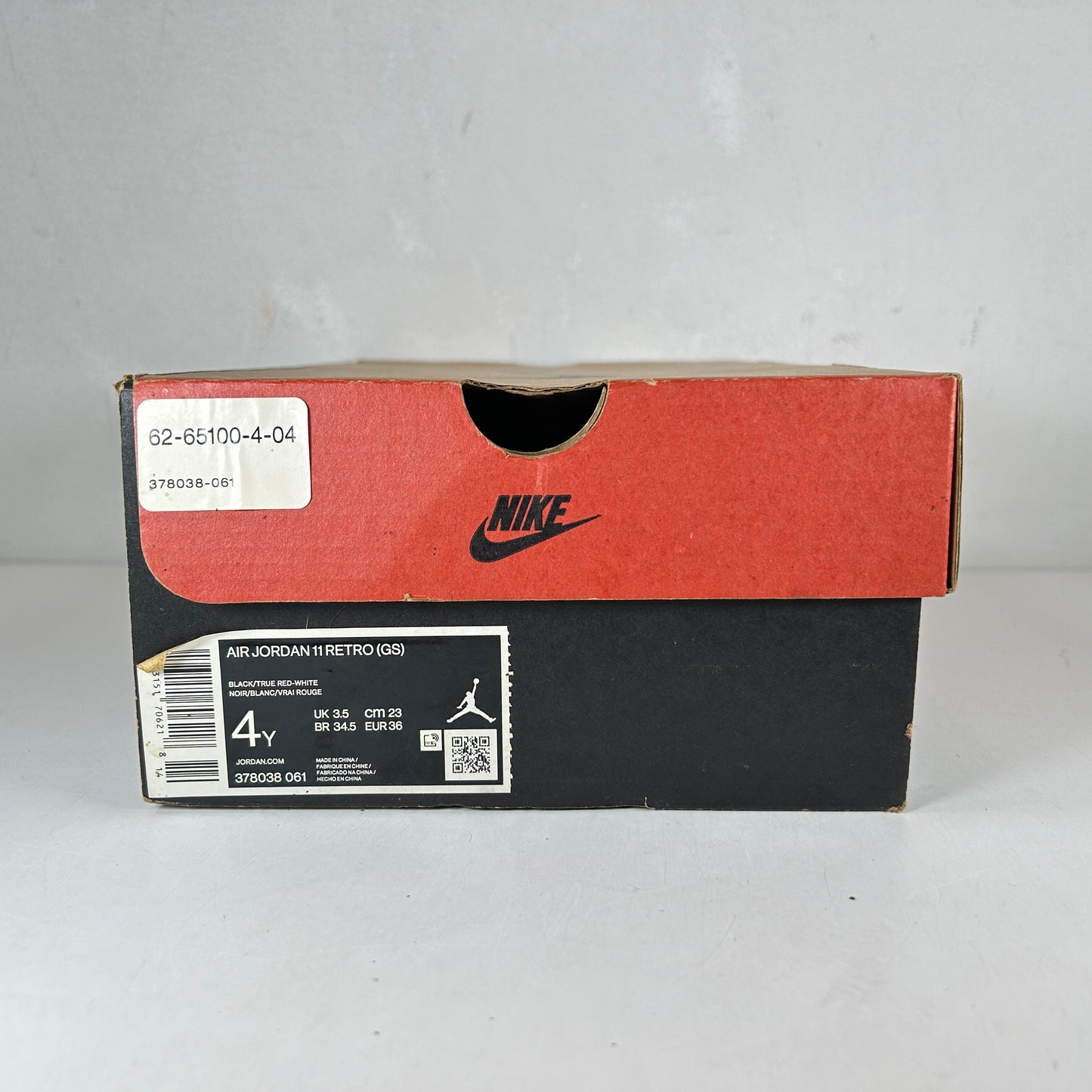 378038 061 Jordan 11 Retro Playoffs Bred (2019) (GS) [USED] - 4 Y (Used)