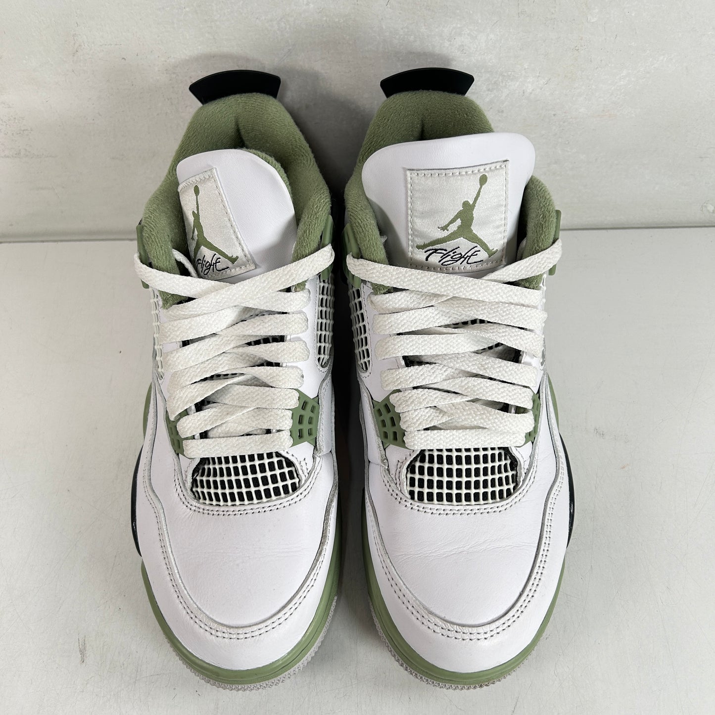 AQ9129 103 Jordan 4 Retro Seafoam (W) [USED] - 8W (Used)