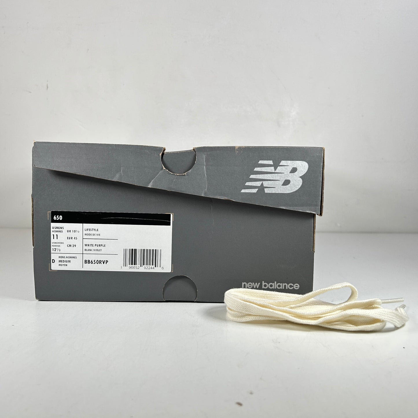 BB650RVP New Balance 650R White Purple [USED] - 11 (VNDS)