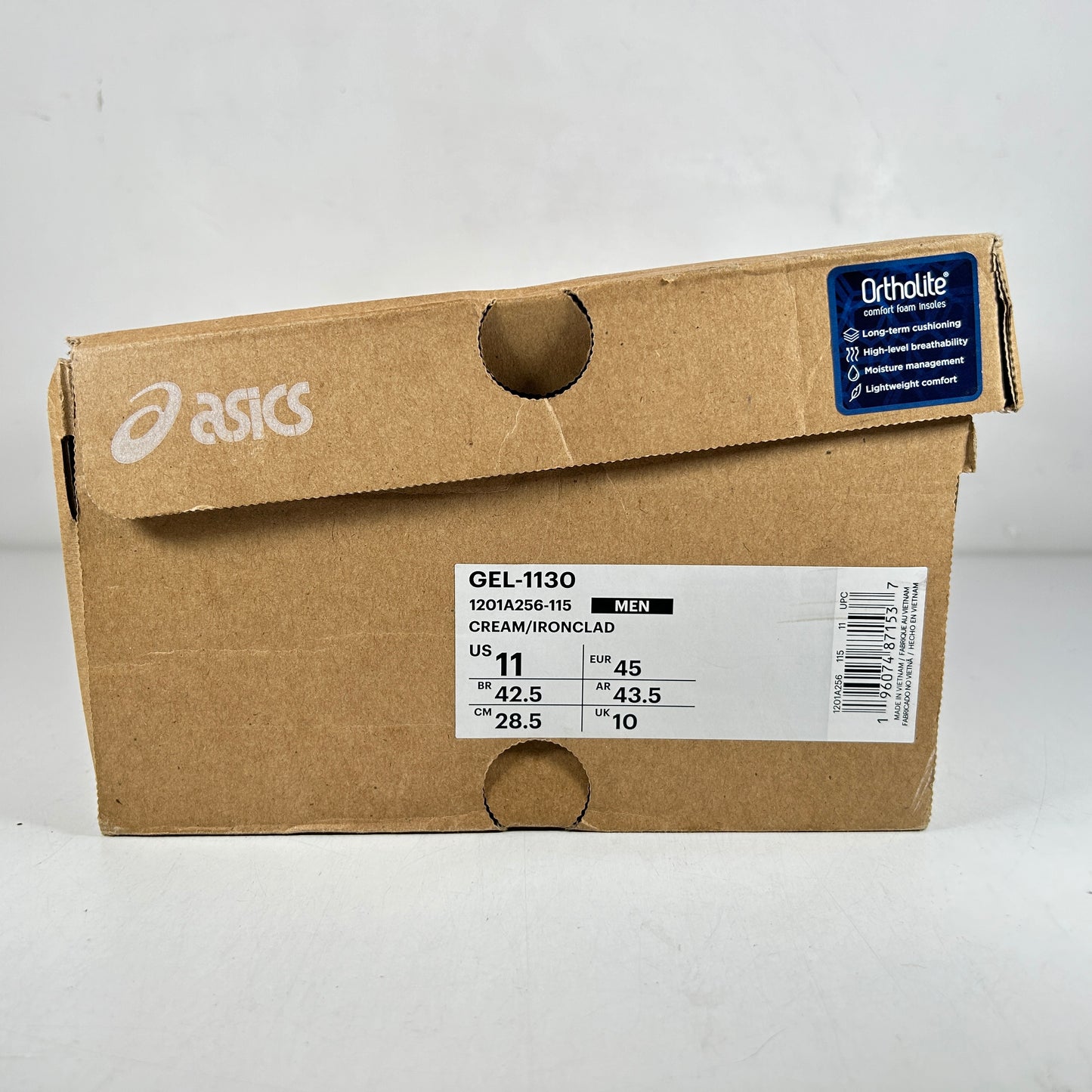 1201A256 115 Asics Gel-1130 Cream/Ironclad [USED] - 11 M (Used)