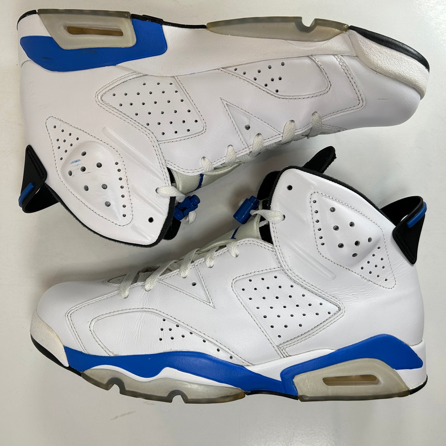 384664 107 Jordan 6 Retro Sport Blue (2014) [USED] - 12 M (Used)