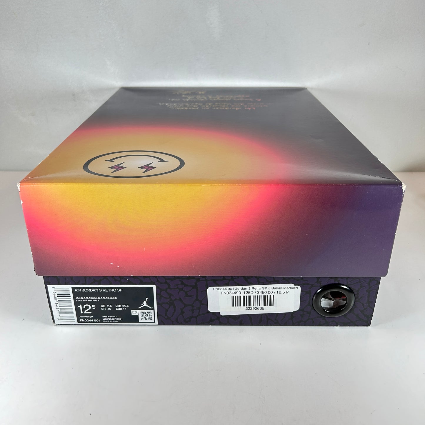 FN0344 901 Jordan 3 Retro SP J Balvin Medellin [USED] - 12.5 M (Used)
