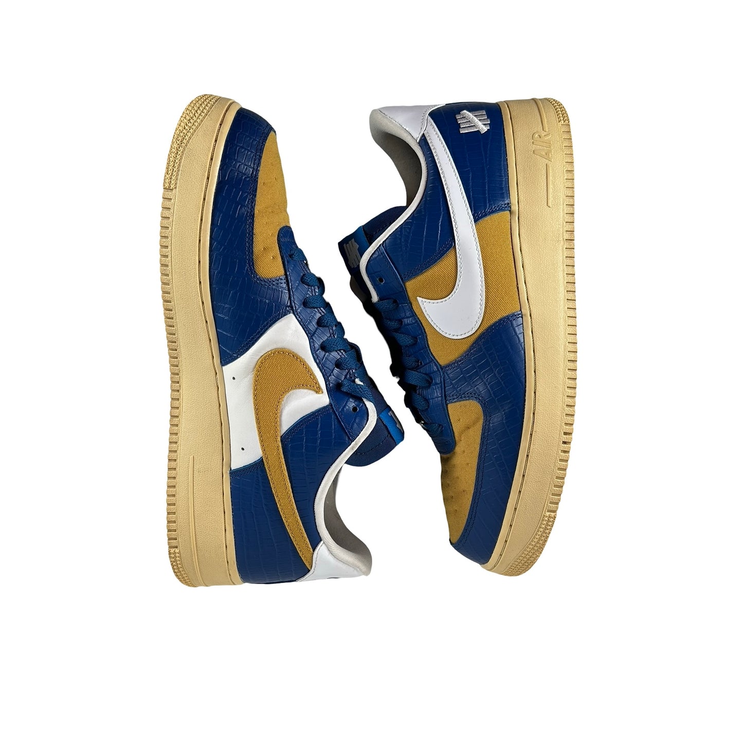 DM8462 400 Nike Air Force 1 Low SP Undefeated 5 On It Blue Yellow Croc [USED] - 12 M (Used)