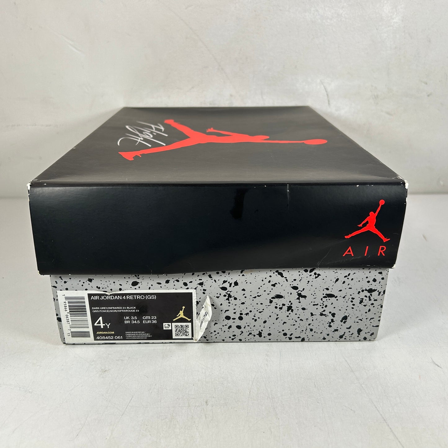 408452 061 Jordan 4 Retro Infrared (GS) [USED] - 4 Y (Used)