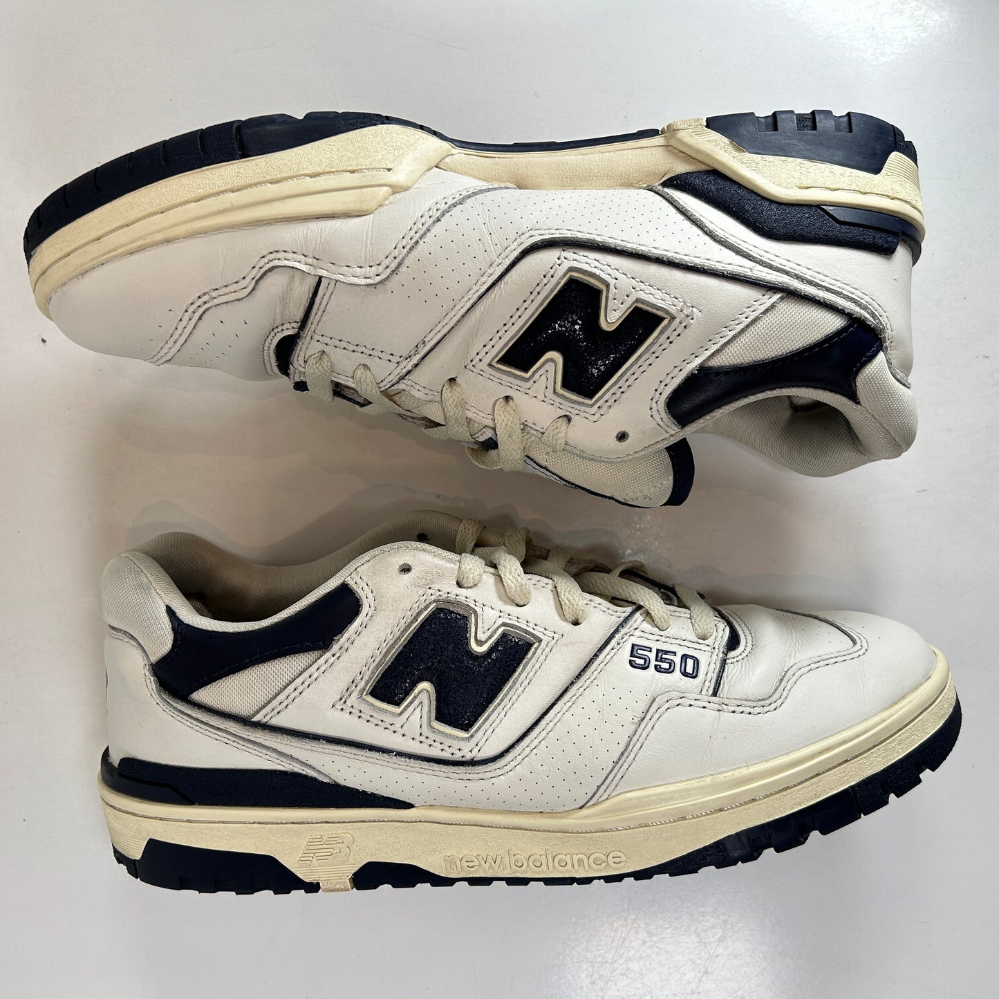 BB550ALF New Balance 550 Aime Leon Dore White Navy [USED] - 10 M (Used) (Replace Box)