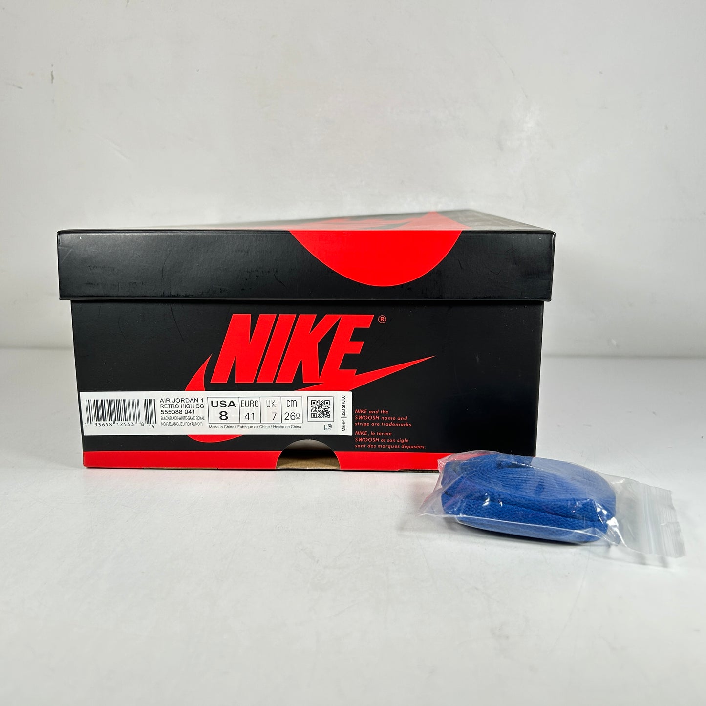555088 041 Jordan 1 Royal Toe [USED] - 8 M (VNDS)