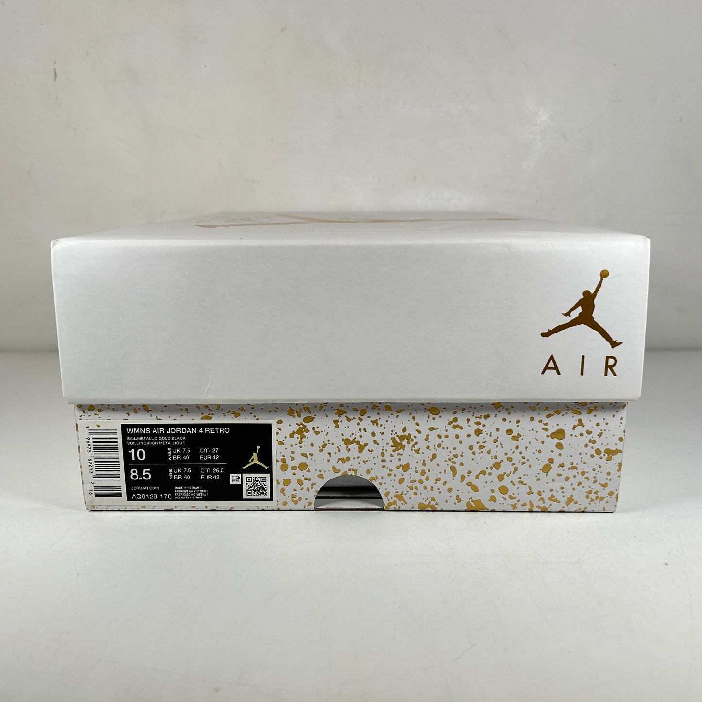 AQ9129 170 Jordan 4 Retro Metallic Gold (W) [USED] - 10 W (Used2)