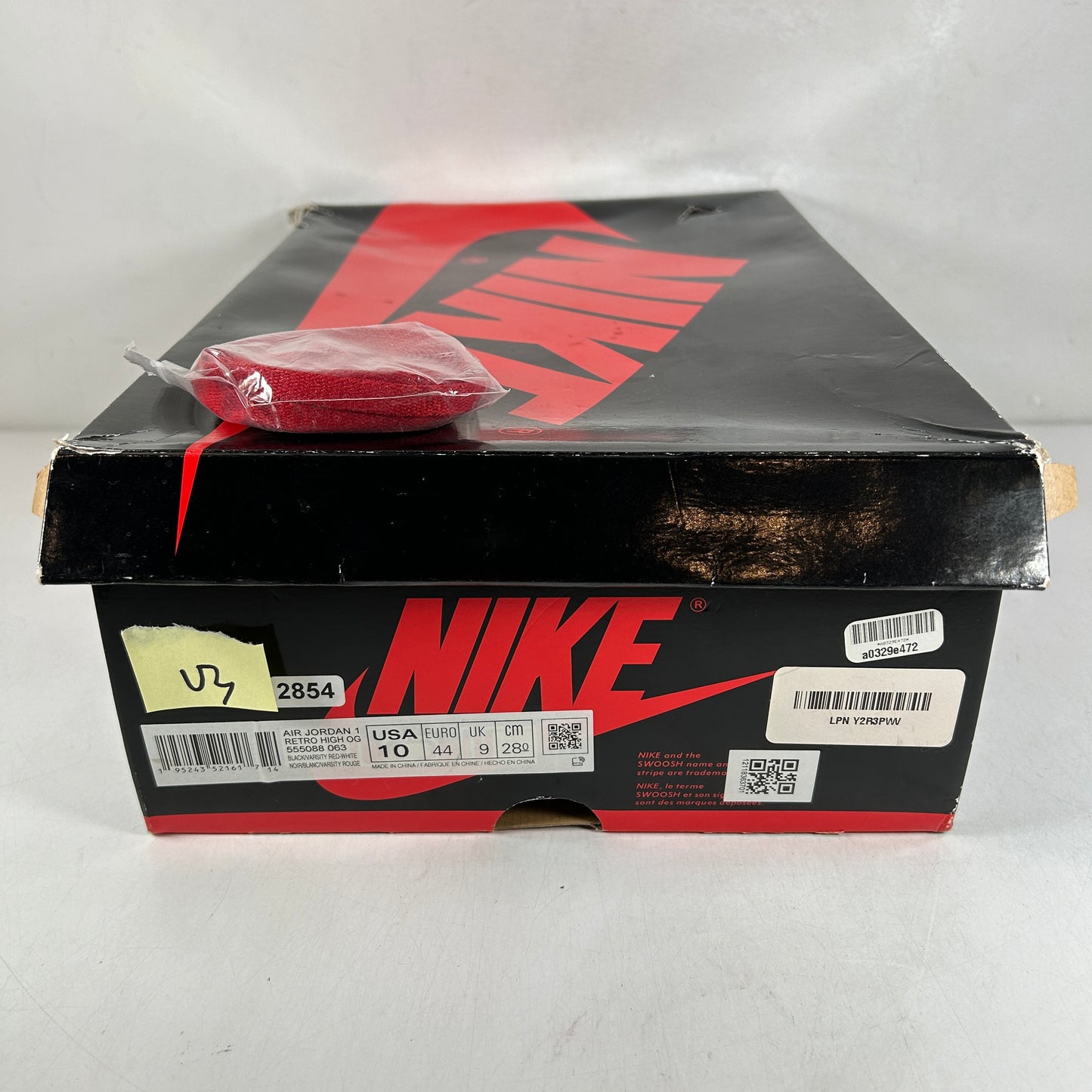 555088 063 Jordan 1 Retro High OG Patent Bred [USED] - 10 M (Used3)