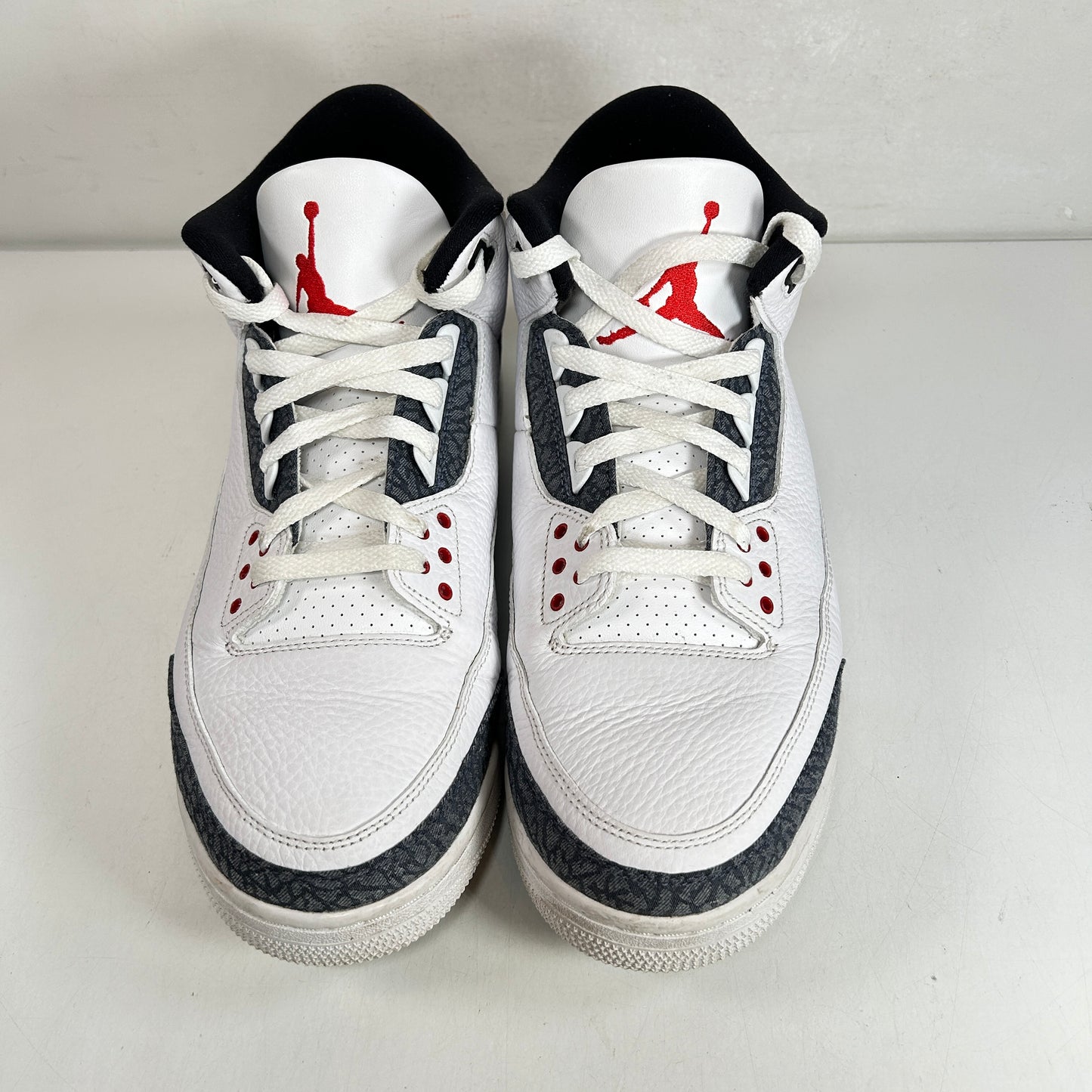 CZ6431 100 Jordan 3 Retro SE Fire Red Denim (2020) [USED] - 13 M (Used)