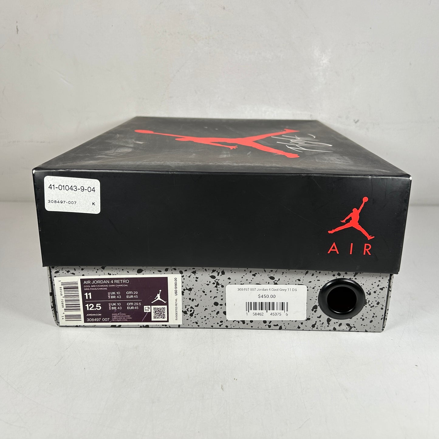308497 007 Jordan 4 Retro Cool Grey (2019) [USED] - 11 M (Used)