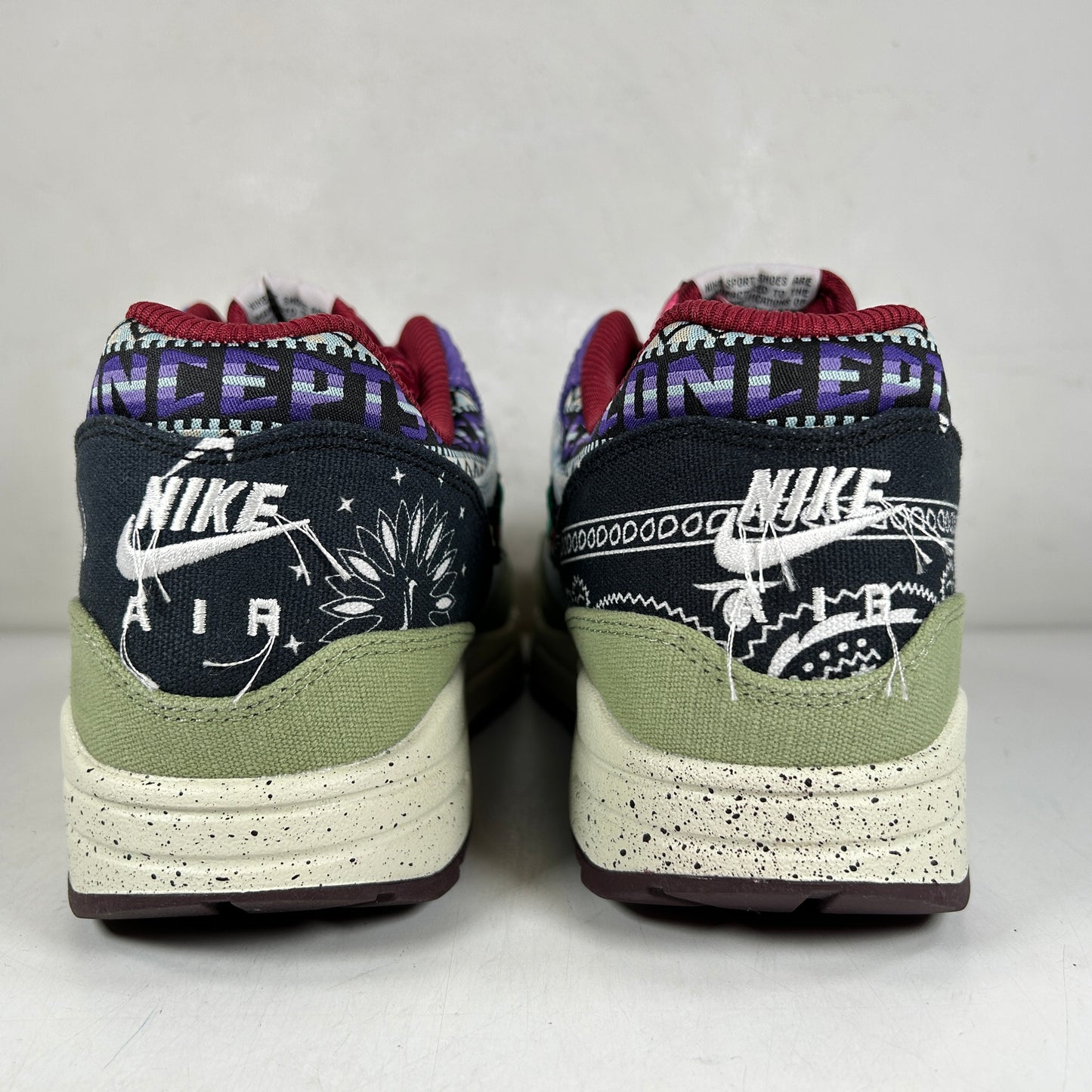 DN1803 300 Nike Air Max 1 Concepts Denim Olive Canvas [USED] - 11 M (VNDS)