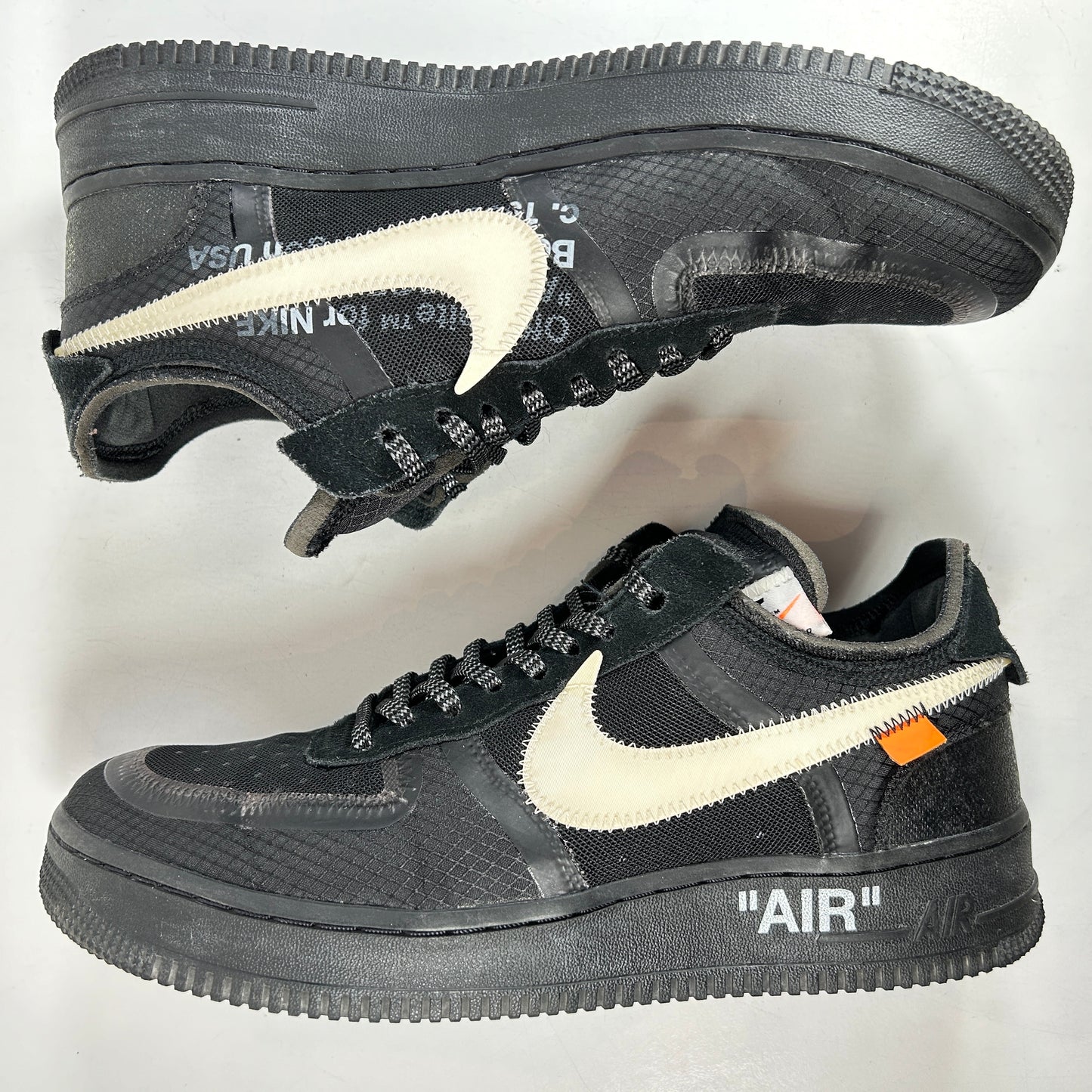 AO4606 001 Nike Air Force 1 Low Off-White Black White [USED] - 9.5 M (Used)