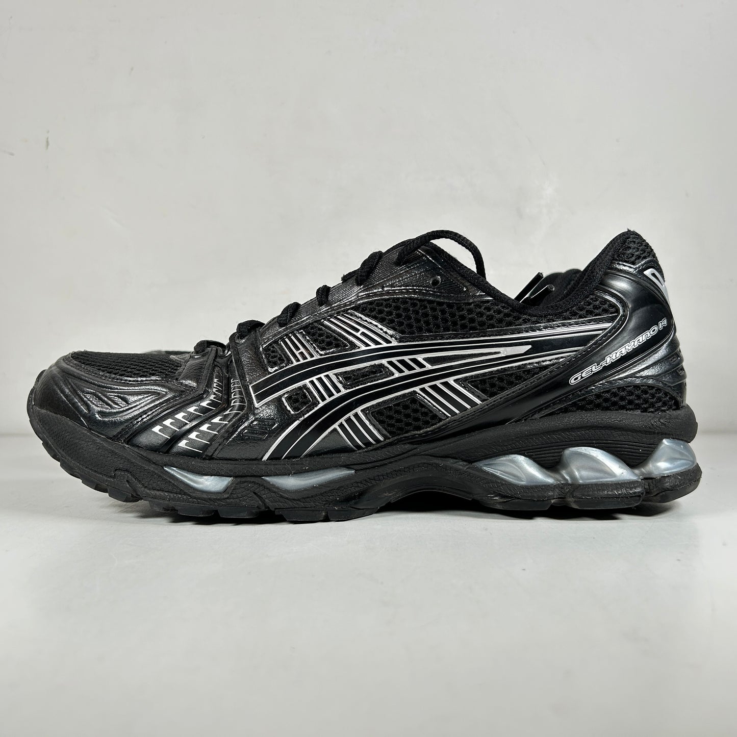 1201A019 006 ASICS Gel-Kayano 14 Black Pure Silver [USED] - 11 M (Used) (No Box)