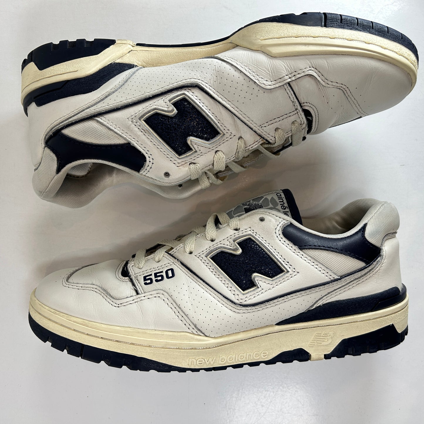 BB550ALF New Balance 550 Aime Leon Dore White Navy [USED] - 10 M (Used) (Replace Box)