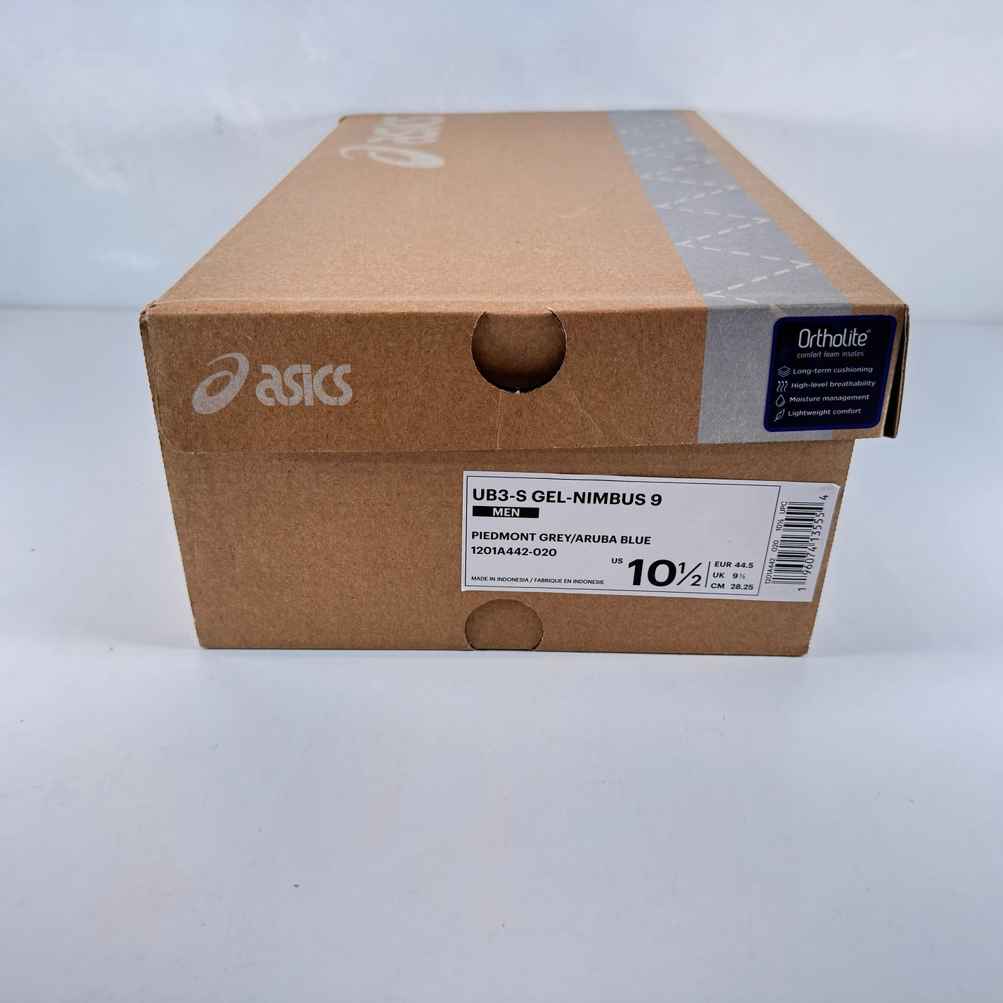 1201A442 020 ASICS UB3-S Gel-Nimbus 9 Kiko Kostadinov Piedmont Grey Aruba Blue [USED] - 10.5 M (Used)