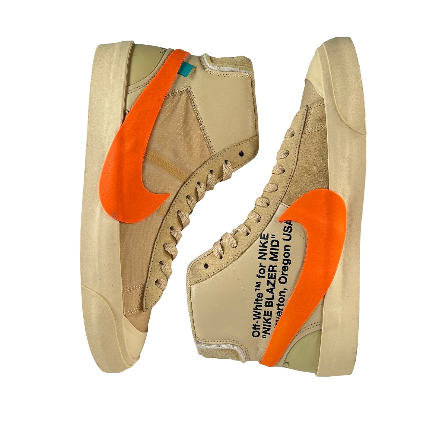 AA3832 700 Nike Blazer Off-White Orange [USED] - 13 M (Used)